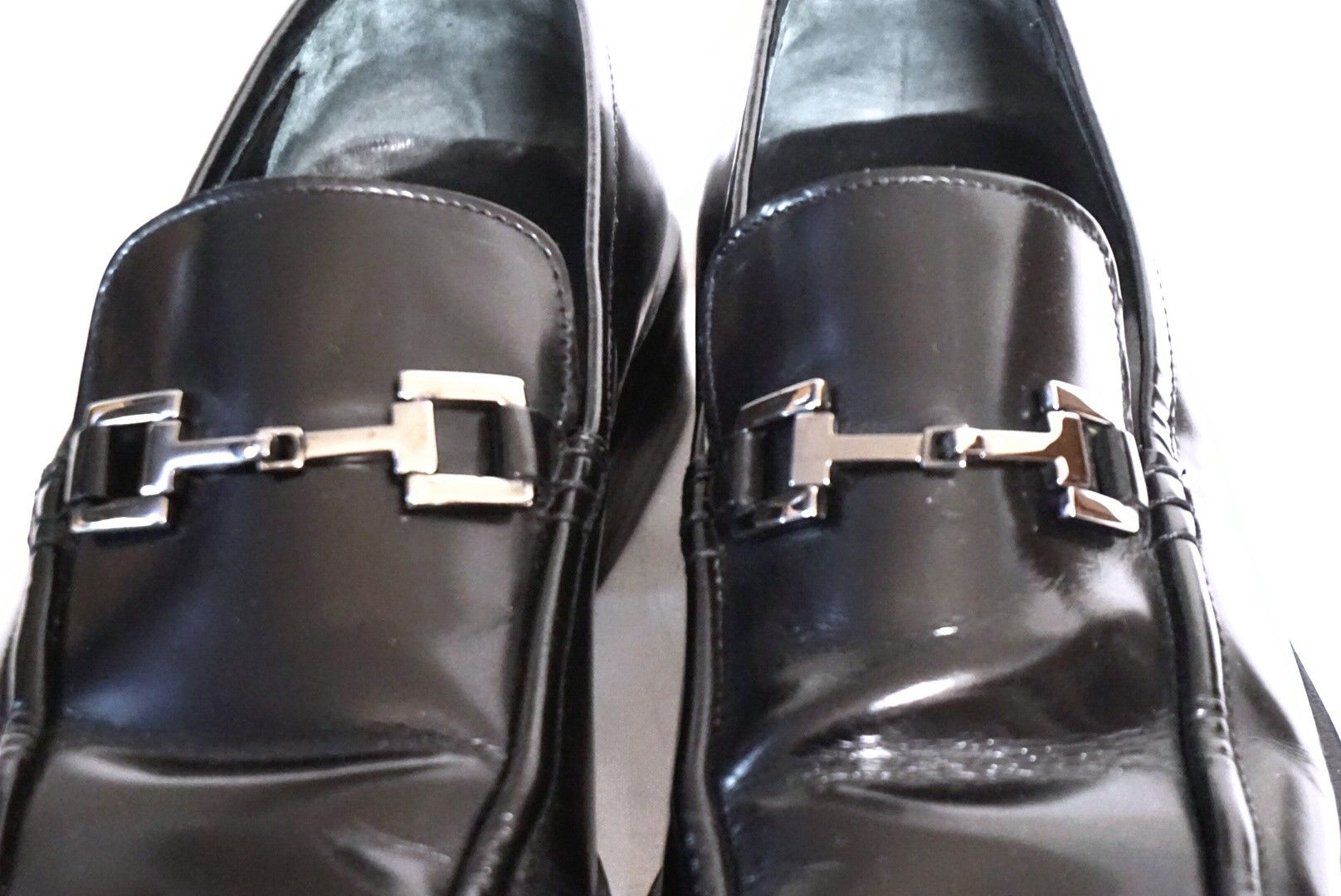 Gucci Slip Ons Loafers Black Leather Horsebit Mules Princetown Size US 10 / EU 43 - 6 Thumbnail