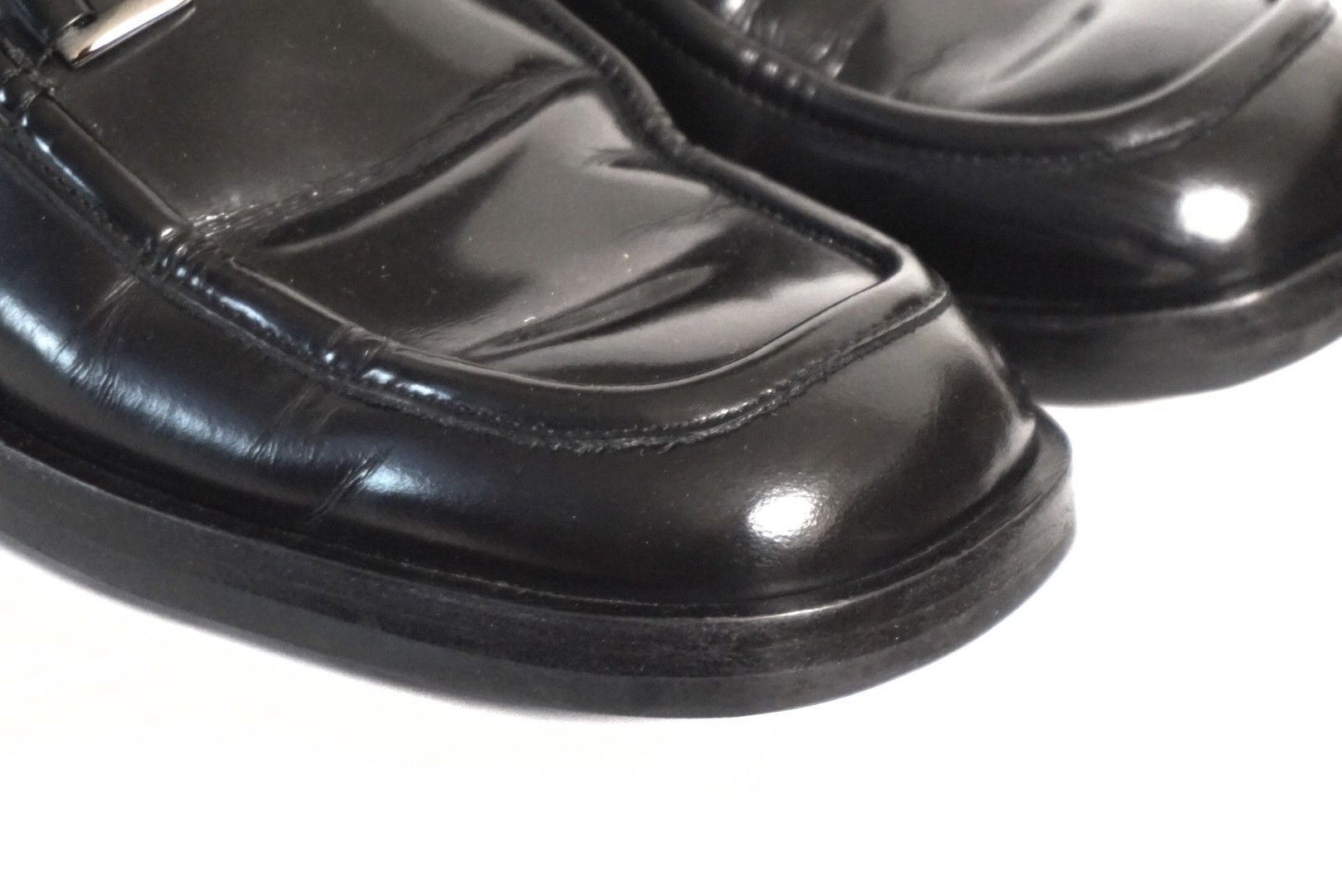 Gucci Slip Ons Loafers Black Leather Horsebit Mules Princetown Size US 10 / EU 43 - 5 Thumbnail
