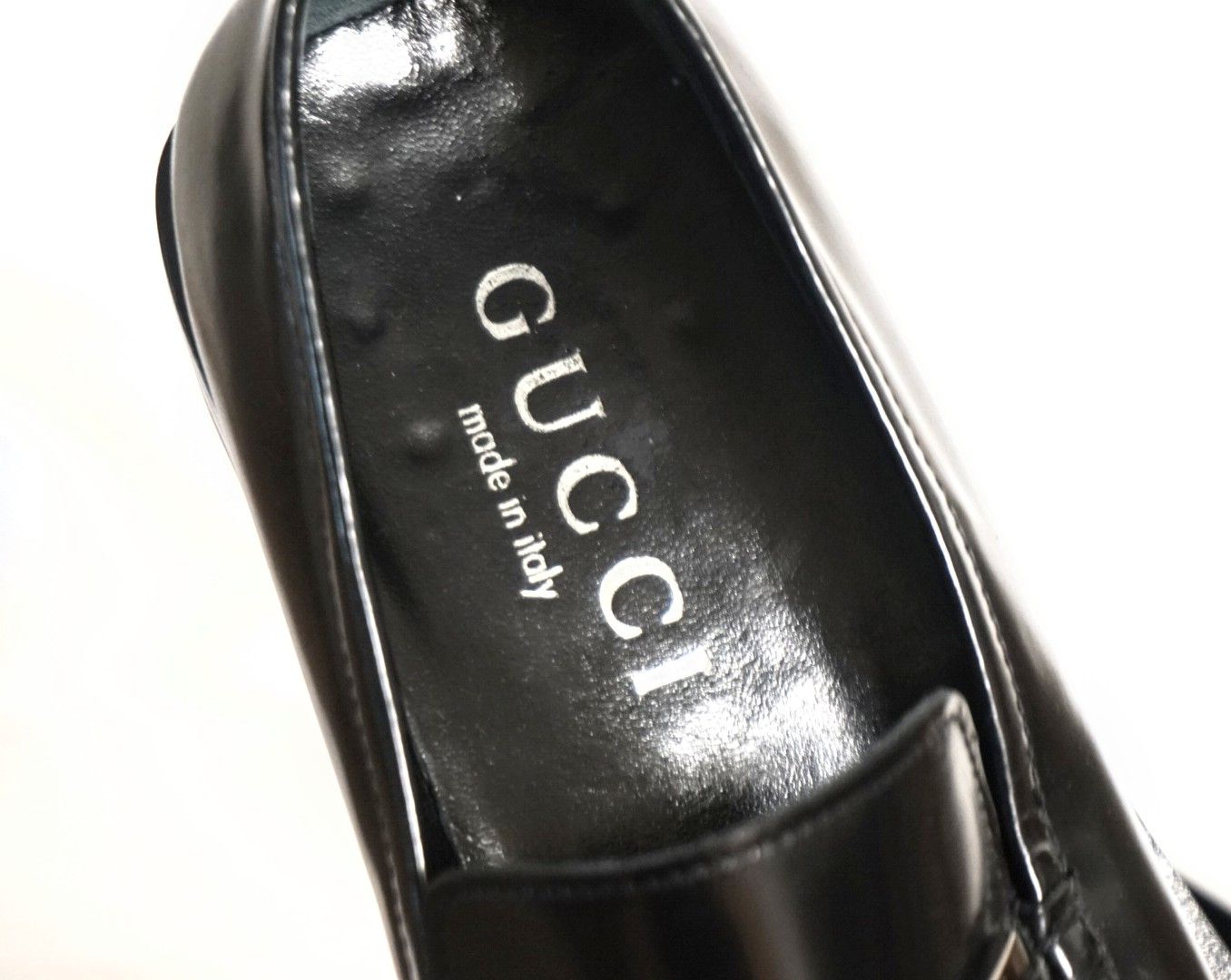 Gucci Slip Ons Loafers Black Leather Horsebit Mules Princetown Size US 10 / EU 43 - 10 Thumbnail