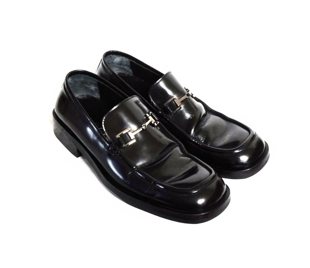 Gucci Slip Ons Loafers Black Leather Horsebit Mules Princetown Size US 10 / EU 43 - 1 Thumbnail
