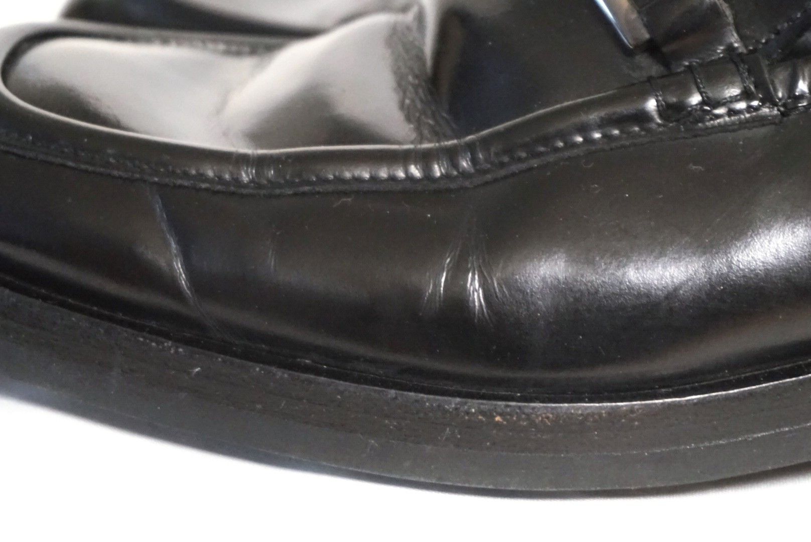 Gucci Slip Ons Loafers Black Leather Horsebit Mules Princetown Size US 10 / EU 43 - 3 Thumbnail