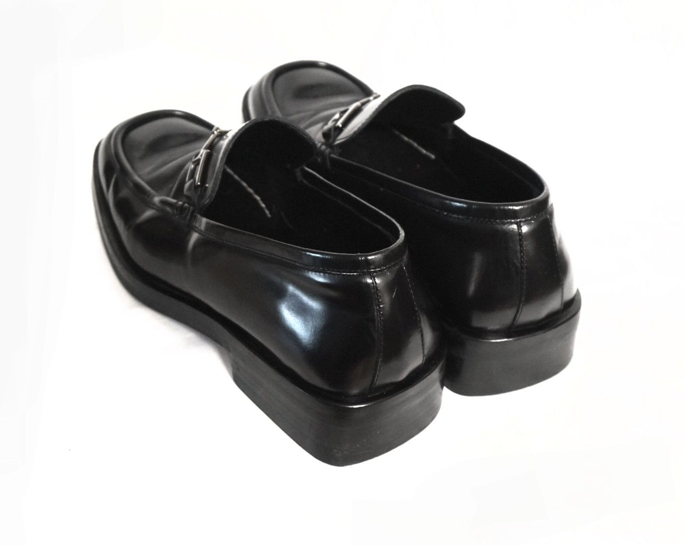 Gucci Slip Ons Loafers Black Leather Horsebit Mules Princetown Size US 10 / EU 43 - 13 Thumbnail