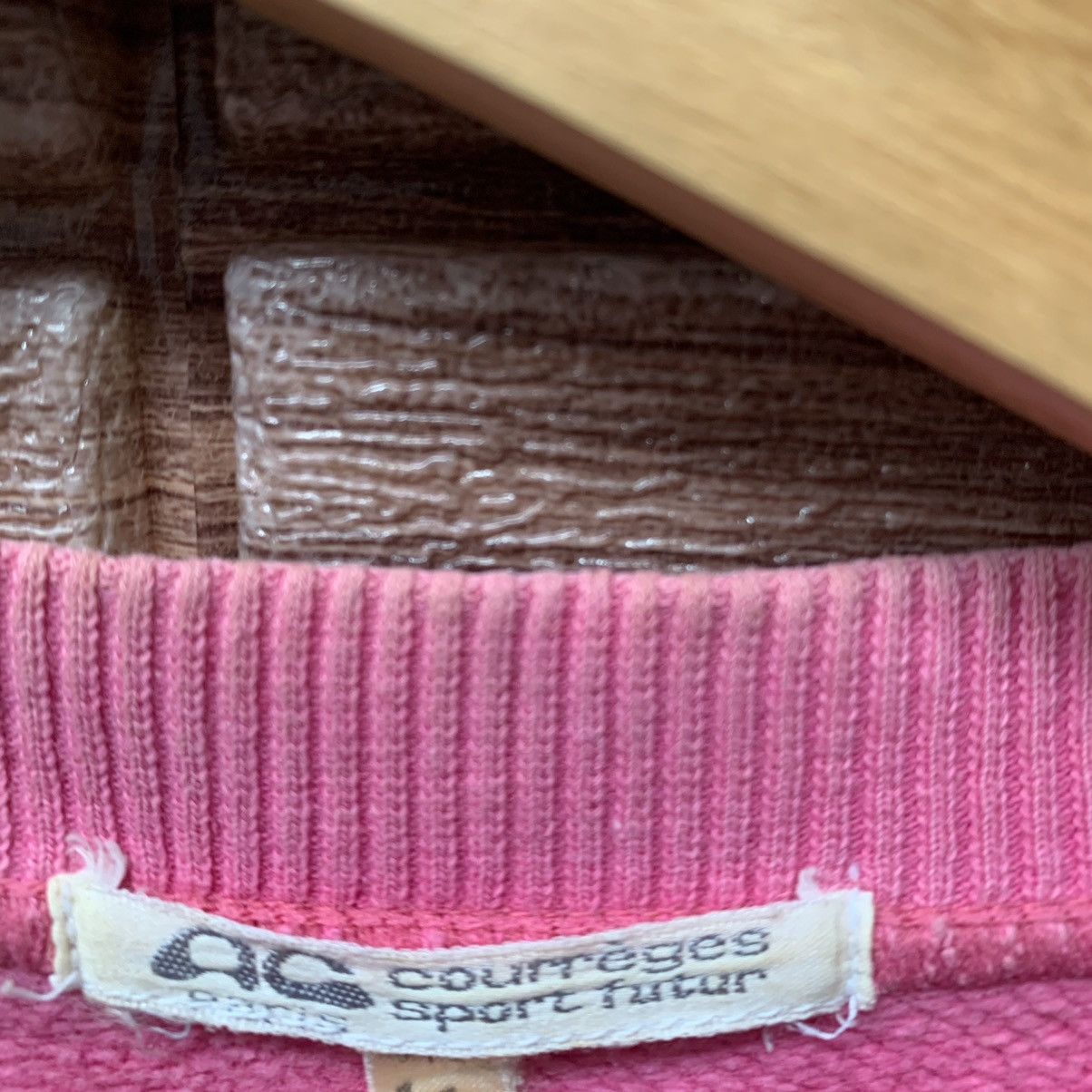 Vintage (A9) Sweatshirt Courreges Pink Colourful Stripe Size US M / EU 48-50 / 2 - 5 Thumbnail