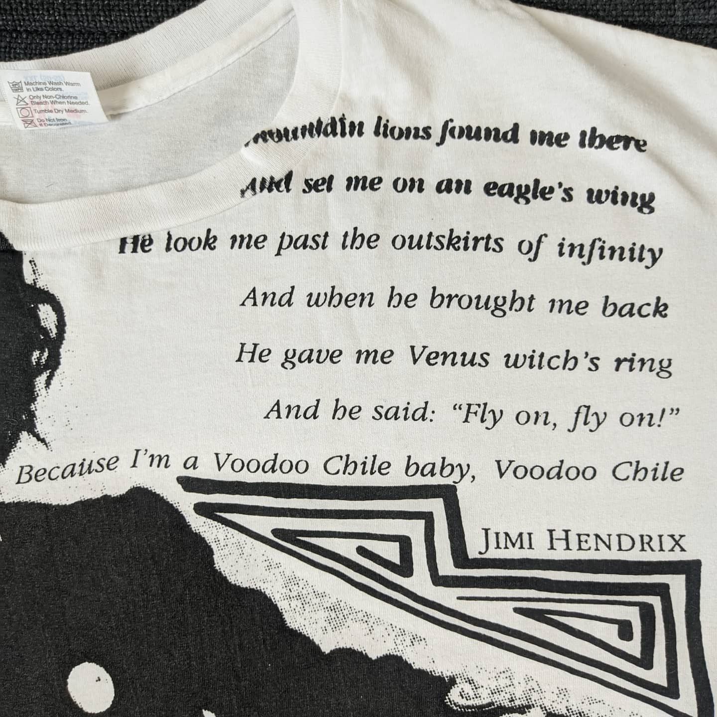 Band Tees × Vintage 1991 Jimi Hendrix Voodoo Child Size US XXL / EU 58 / 5 - 7 Thumbnail