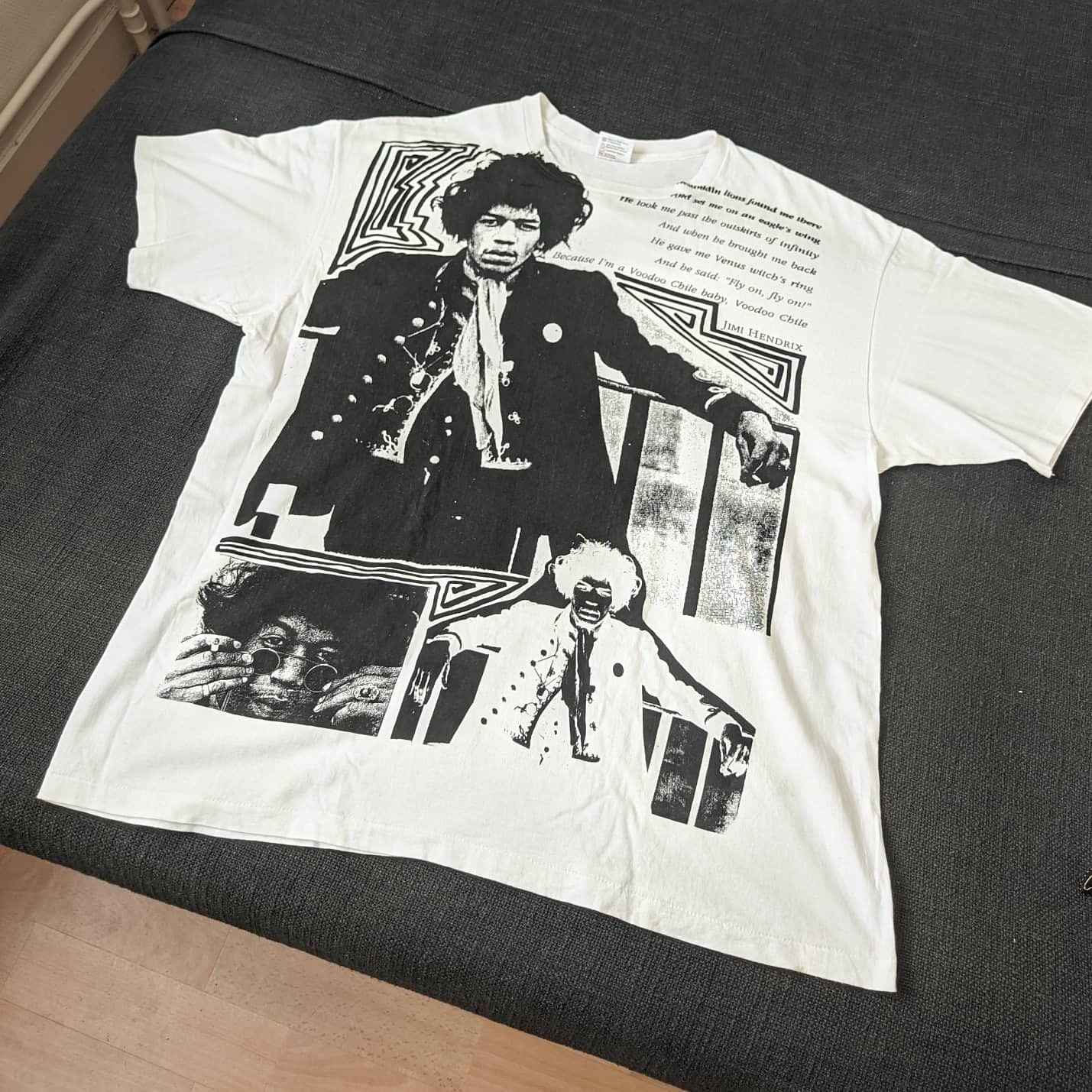 Band Tees × Vintage 1991 Jimi Hendrix Voodoo Child Size US XXL / EU 58 / 5 - 3 Thumbnail