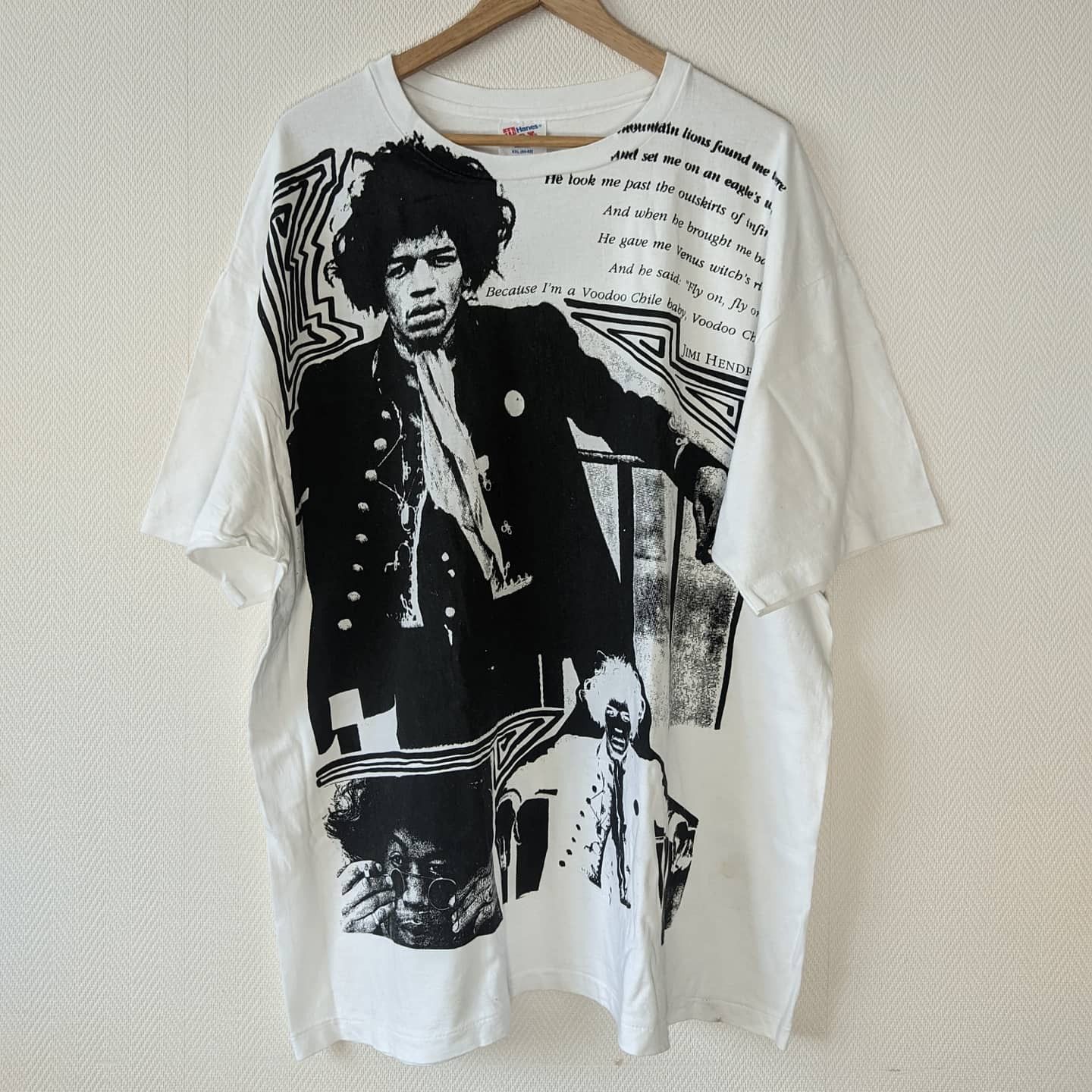 Band Tees × Vintage 1991 Jimi Hendrix Voodoo Child Size US XXL / EU 58 / 5 - 5 Thumbnail