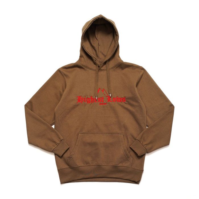 Quisling HIGHEST LOWS HOODIE BROWN/OLIVE | Grailed