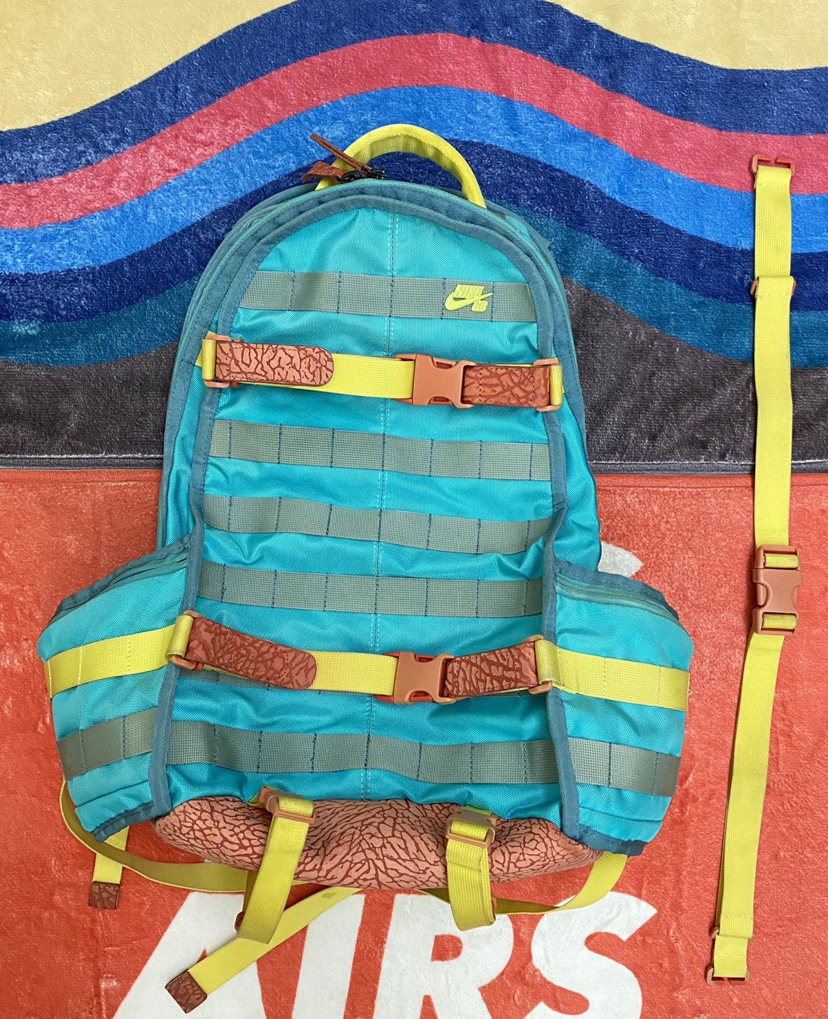Nike Nike sb elephant print buzz lightyear cement backpack Grailed