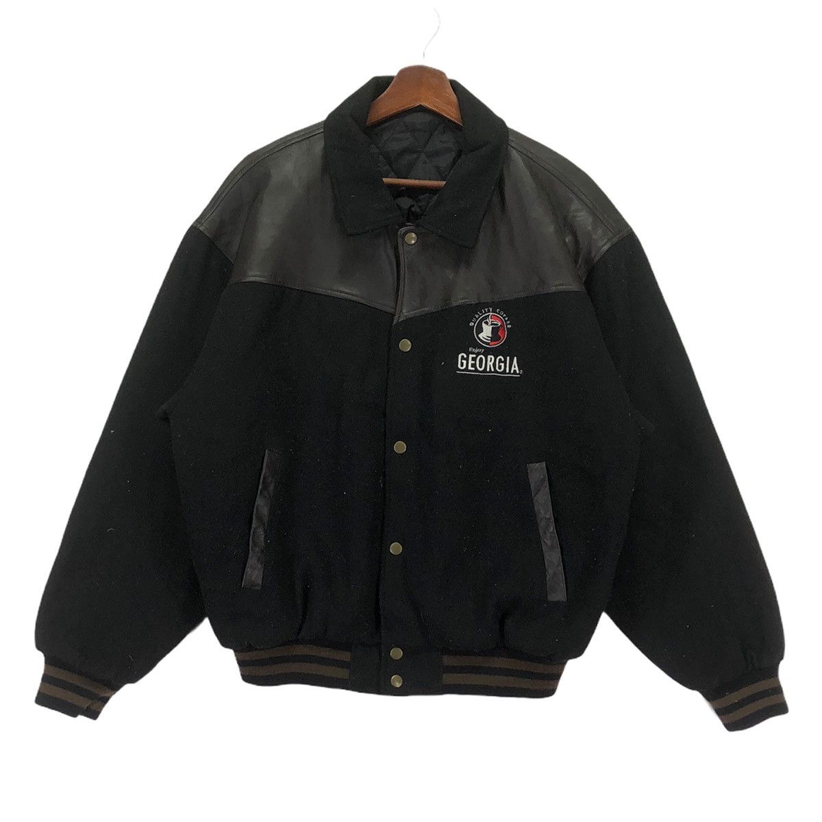 Vintage Vintage Georgia Coffee Classic Original Varsity Wool Jacket Size US M / EU 48-50 / 2 - 1 Thumbnail