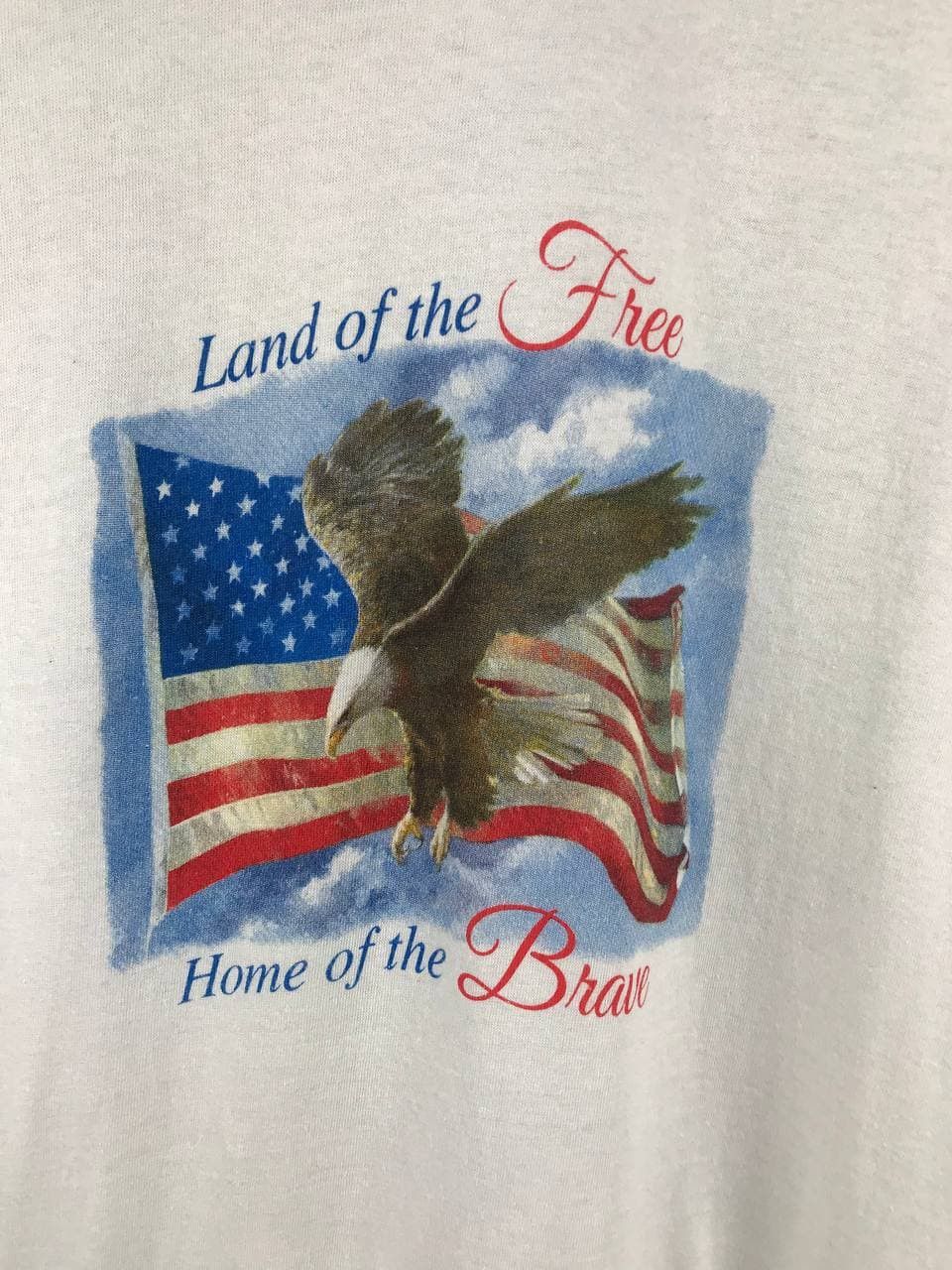 A$AP Rocky Vtg Land of The Free Home of The Brave Tee Size US L / EU 52-54 / 3 - 3 Thumbnail