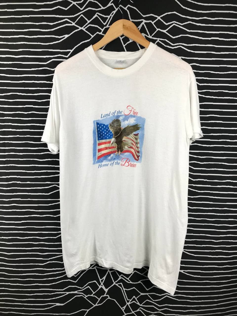 A$AP Rocky Vtg Land of The Free Home of The Brave Tee Size US L / EU 52-54 / 3 - 1 Thumbnail