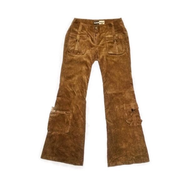 Blue moon blue.. brown coudroy with pocket at leg