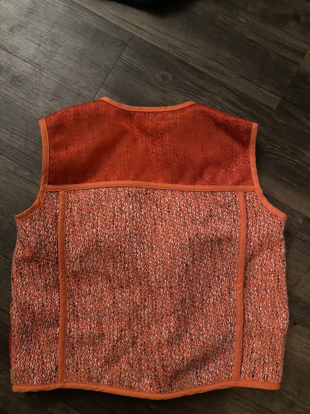 Heron Preston Heron Preston orange tweed utility vest Size L / US 10 / IT 46 - 3 Thumbnail