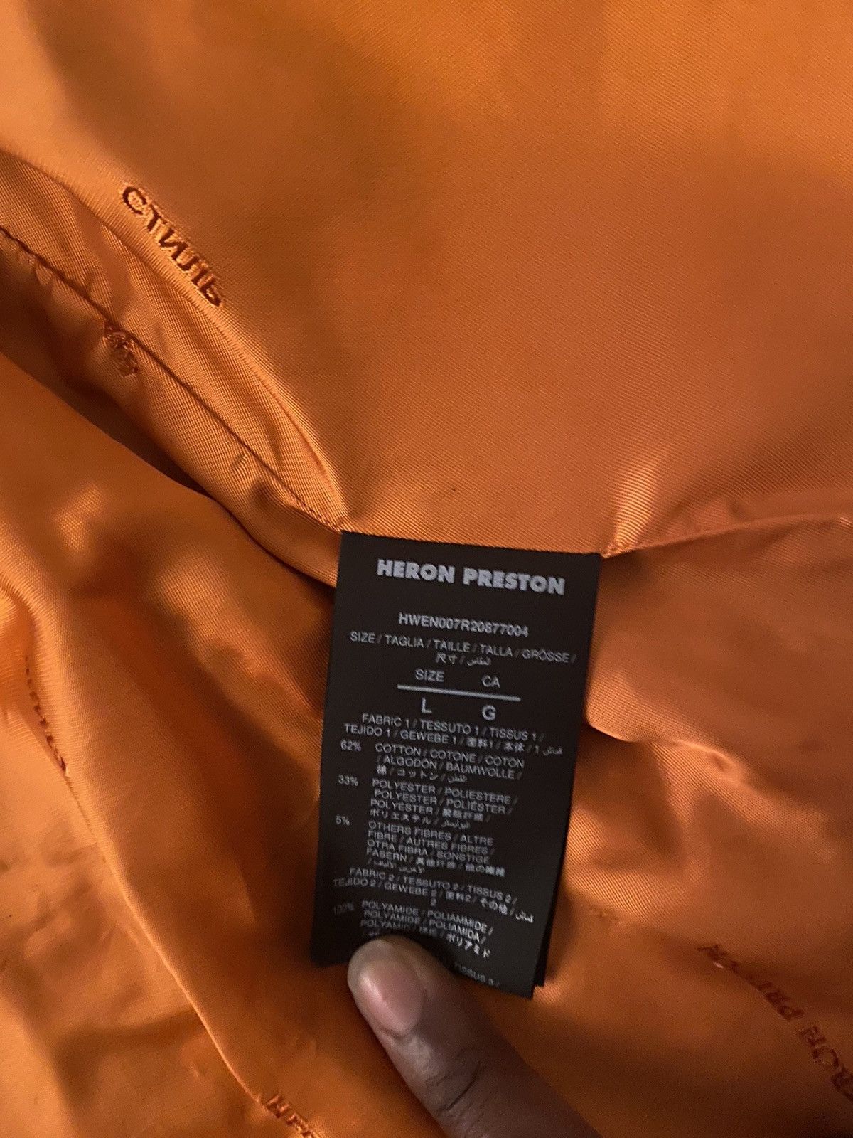Heron Preston Heron Preston orange tweed utility vest Size L / US 10 / IT 46 - 4 Thumbnail