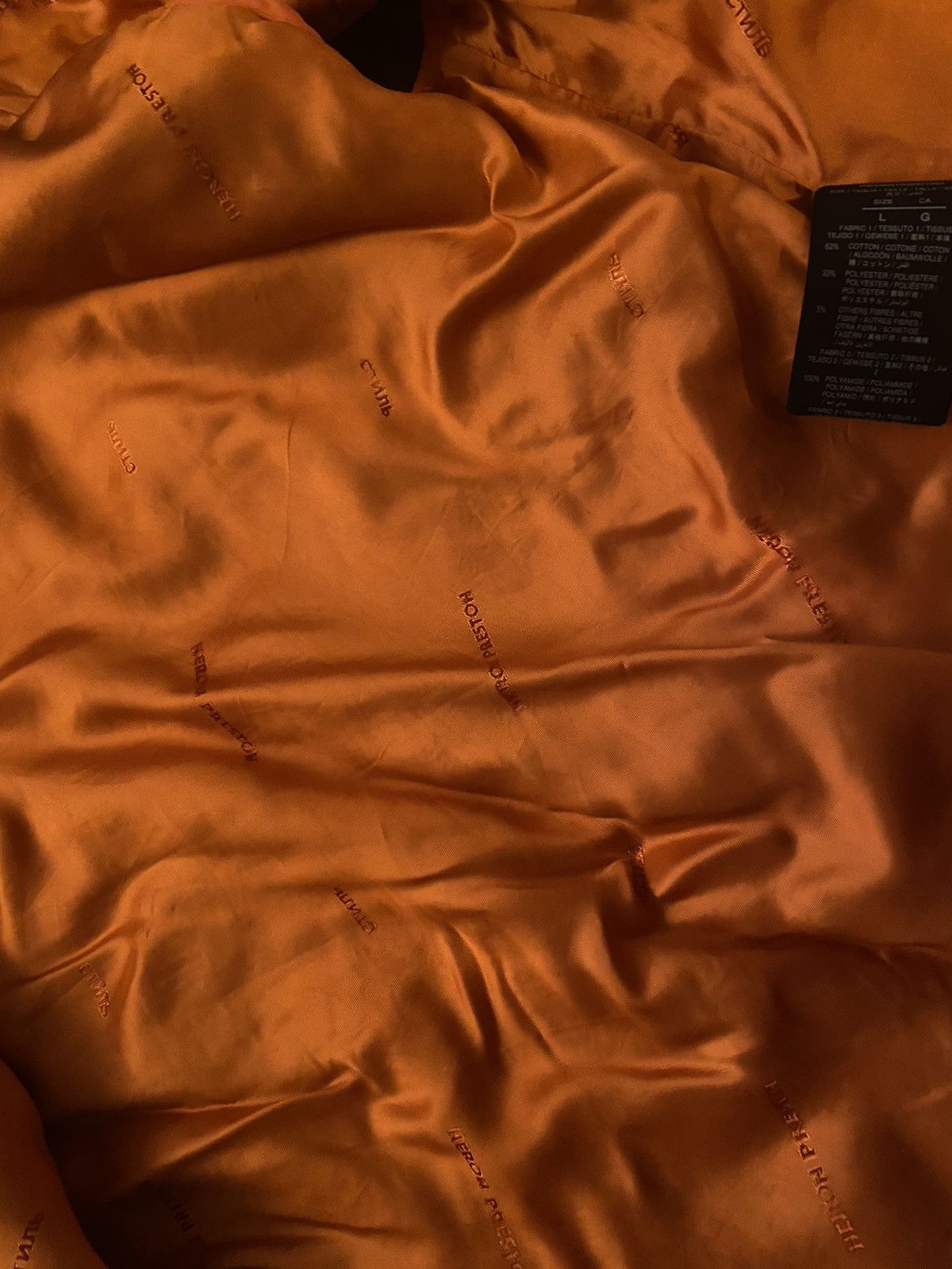 Heron Preston Heron Preston orange tweed utility vest Size L / US 10 / IT 46 - 7 Thumbnail