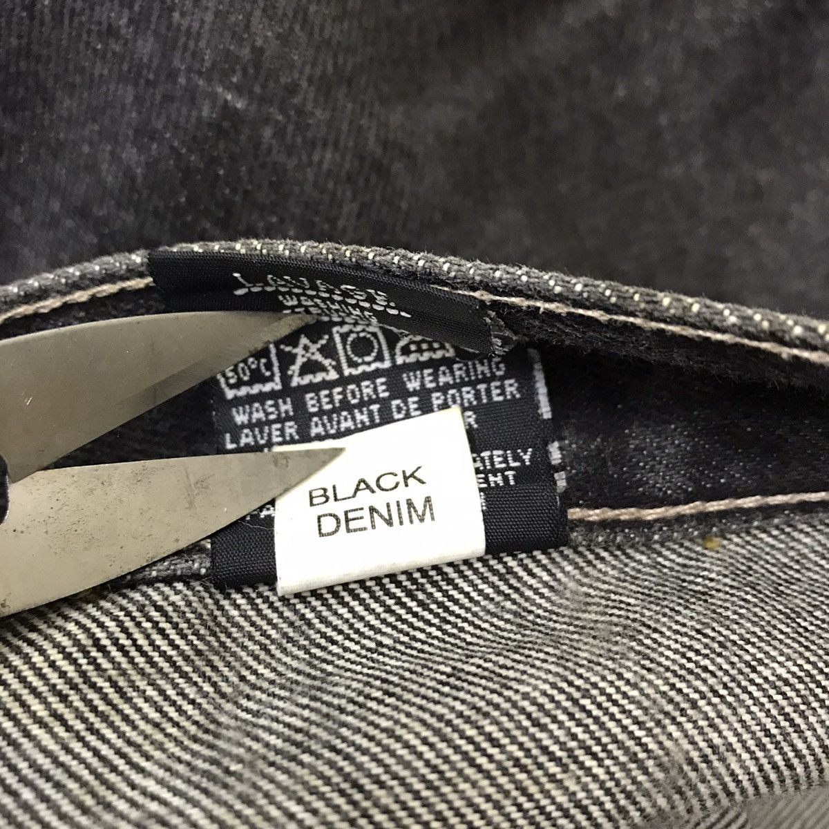 Pelle Pelle Pelle Pelle Marc Buchanan Black Denim Baggy Jeans Size US 33 - 24 Thumbnail
