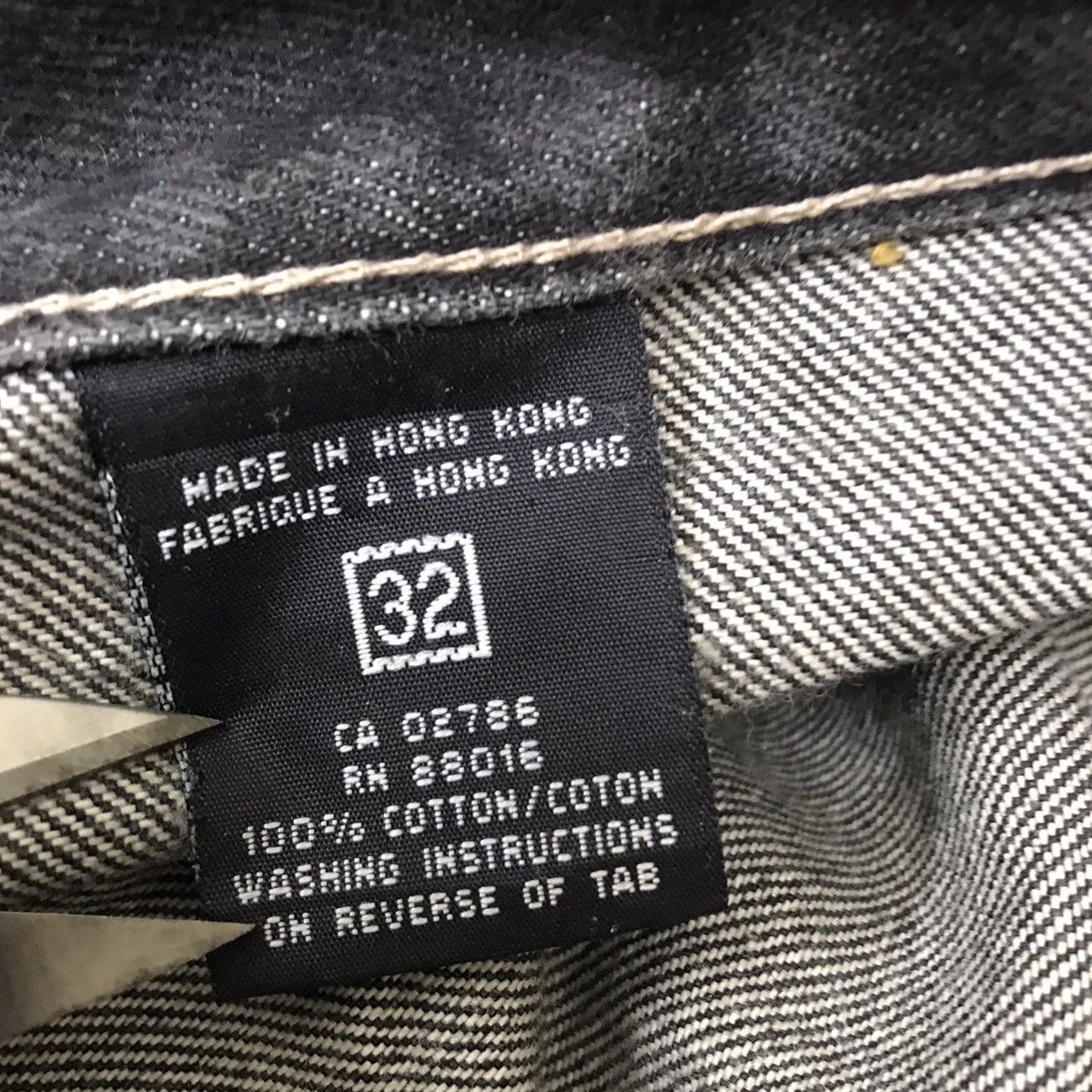 Pelle Pelle Pelle Pelle Marc Buchanan Black Denim Baggy Jeans Size US 33 - 22 Thumbnail