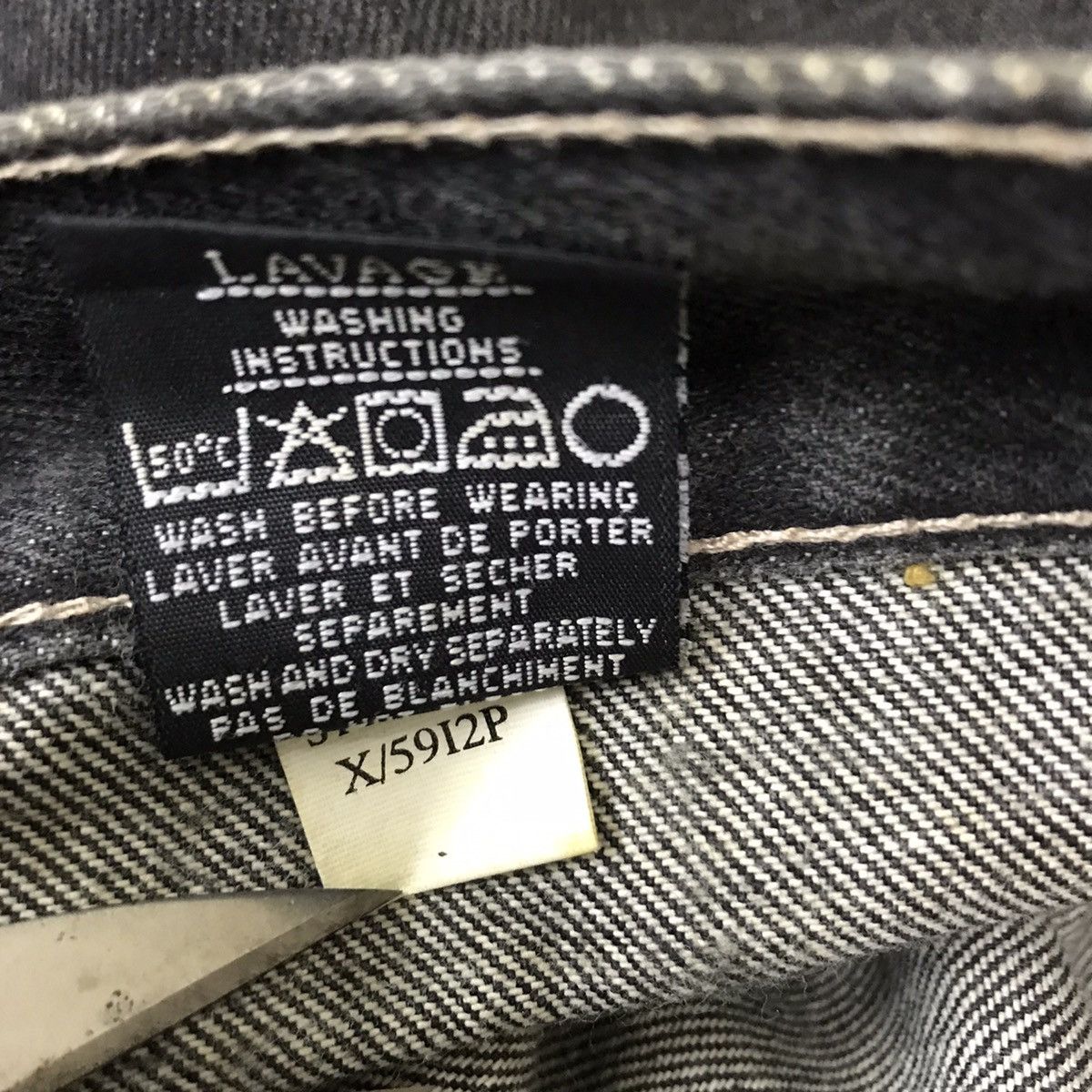Pelle Pelle Pelle Pelle Marc Buchanan Black Denim Baggy Jeans Size US 33 - 23 Thumbnail