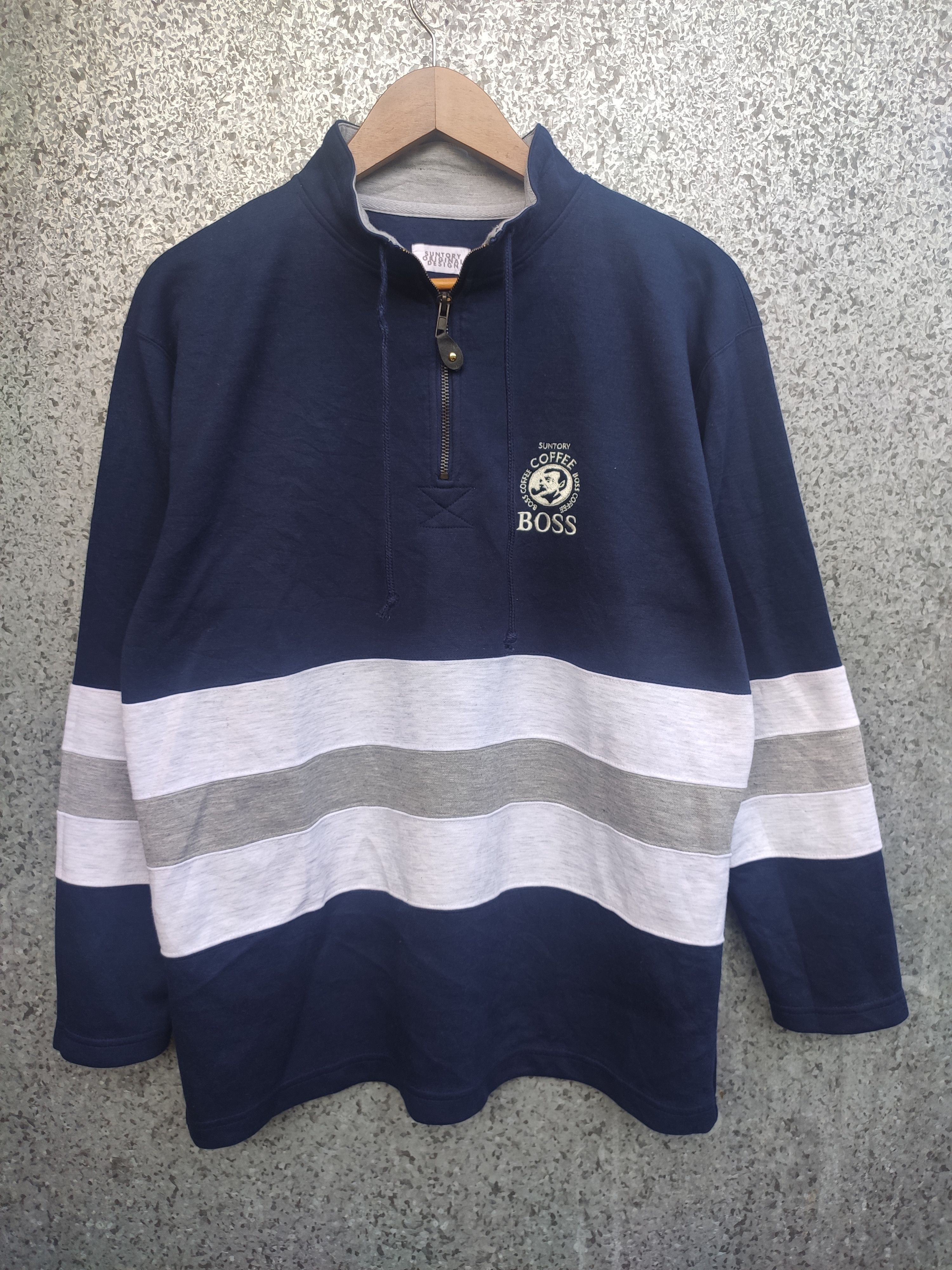 Japanese Brand Vintage 90s Vintage Suntory Coffee Boss sweatshirt Size US M / EU 48-50 / 2 - 1 Thumbnail