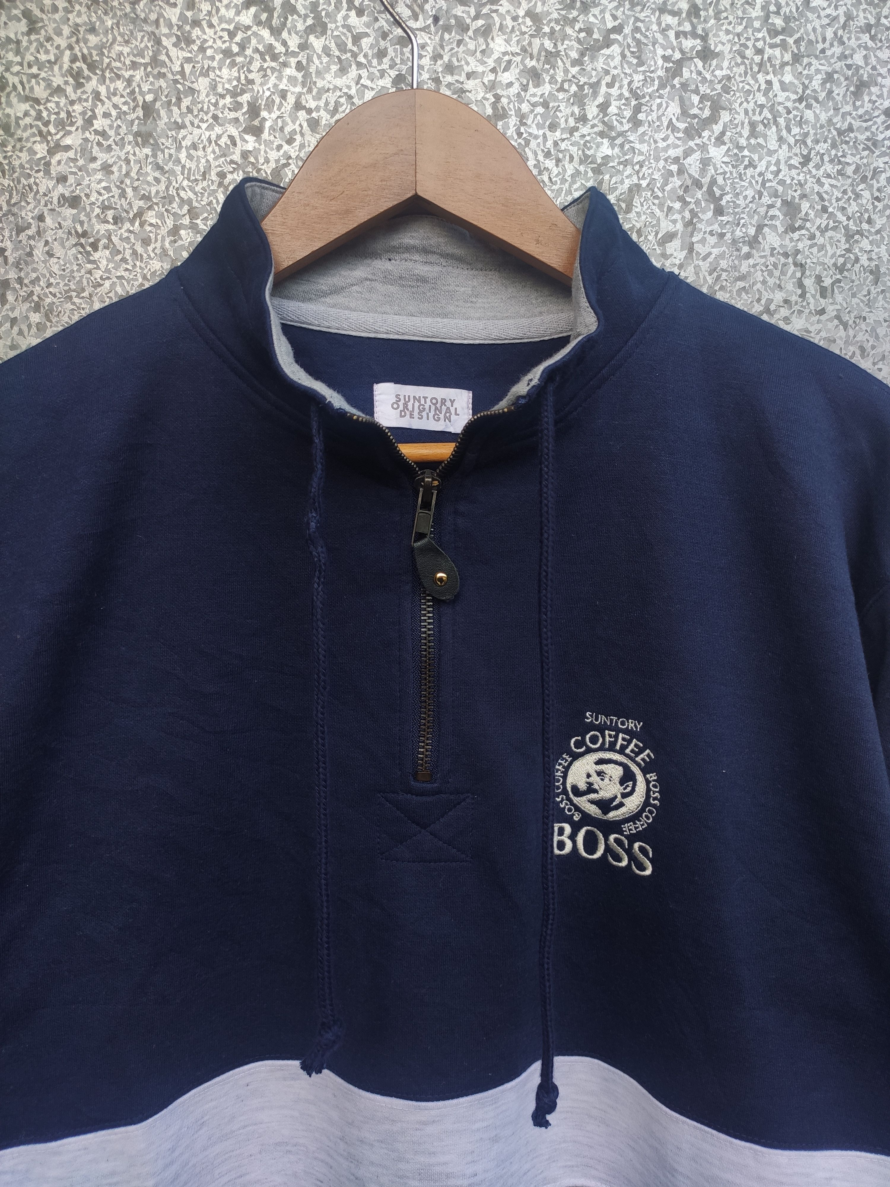 Japanese Brand Vintage 90s Vintage Suntory Coffee Boss sweatshirt Size US M / EU 48-50 / 2 - 2 Thumbnail