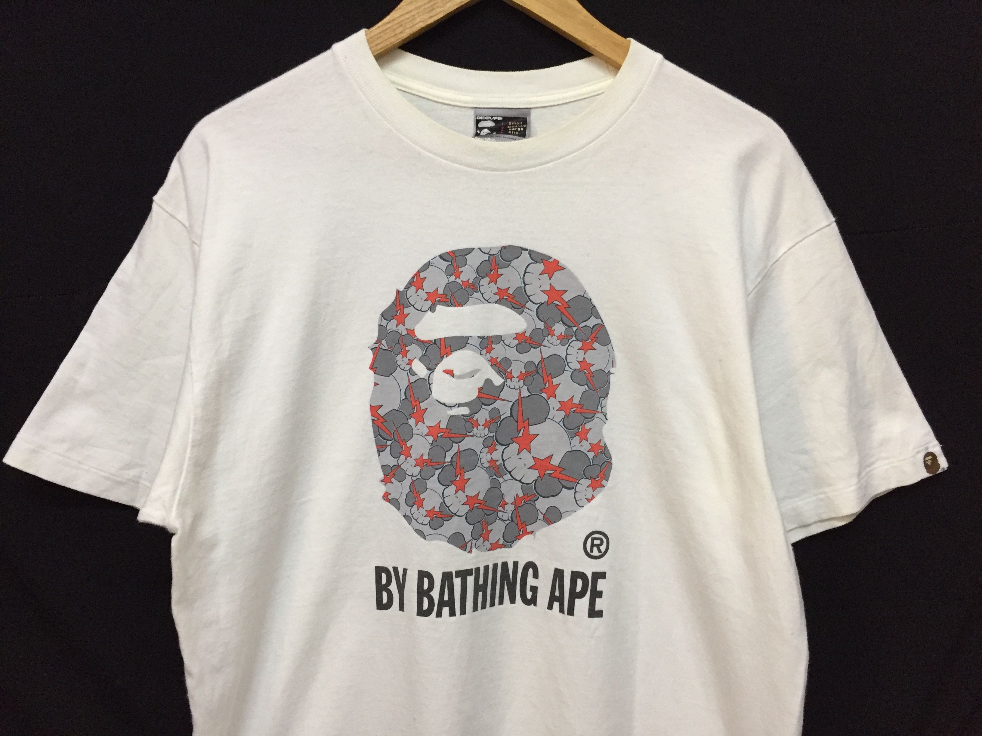 Bape × Kaws SS2005 Bape Kaws Thunder Camo / Skullsta Camo Tee. Size US L / EU 52-54 / 3 - 3 Thumbnail