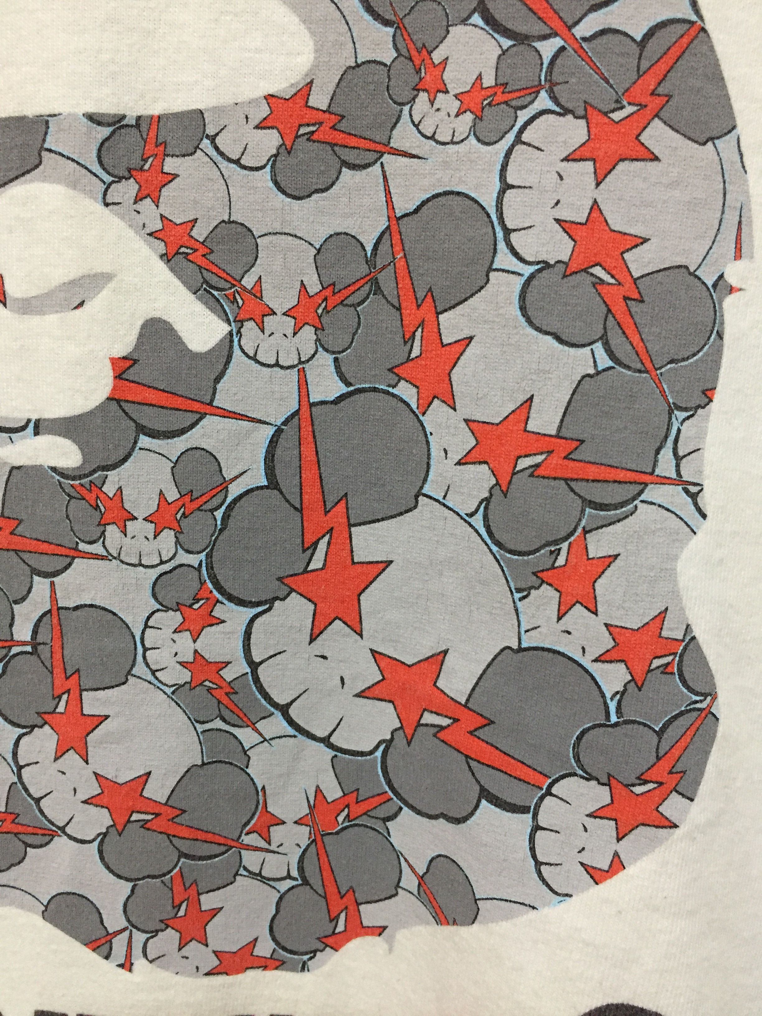 Bape × Kaws SS2005 Bape Kaws Thunder Camo / Skullsta Camo Tee. Size US L / EU 52-54 / 3 - 5 Thumbnail