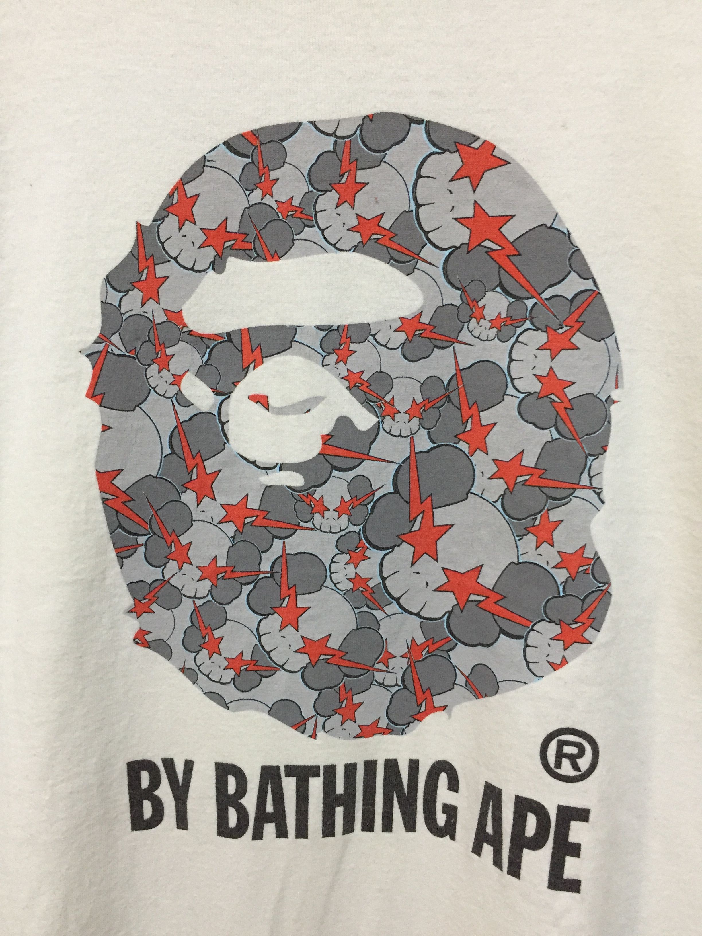Bape × Kaws SS2005 Bape Kaws Thunder Camo / Skullsta Camo Tee. Size US L / EU 52-54 / 3 - 4 Thumbnail