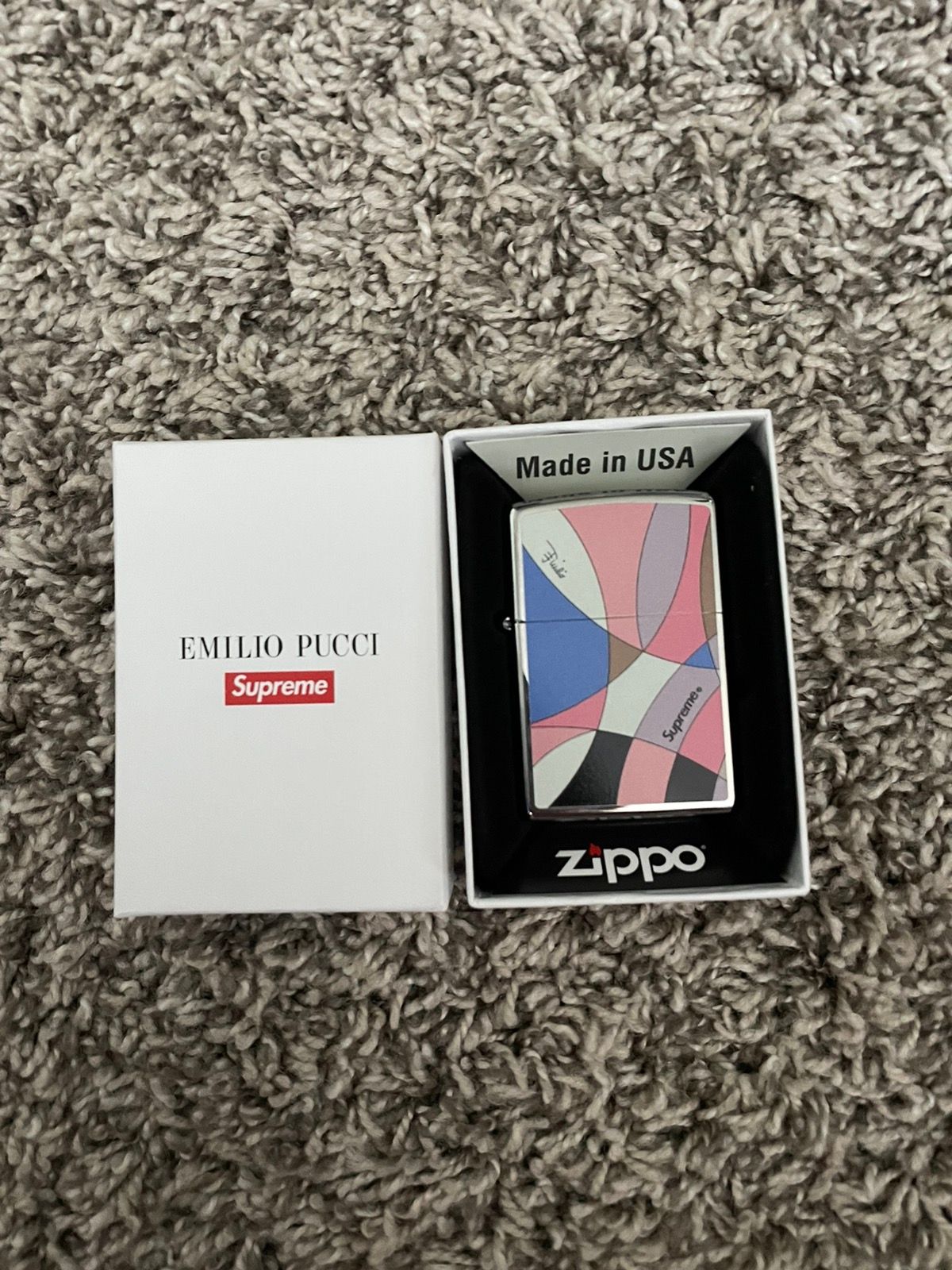 Supreme Emilio Pucci Zippo Dusty Pink - SS21 - US