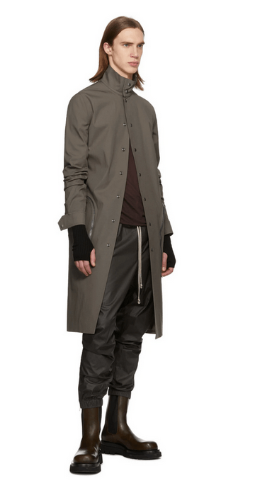 Rick Owens Grey Creatch Pealab Coat | Grailed