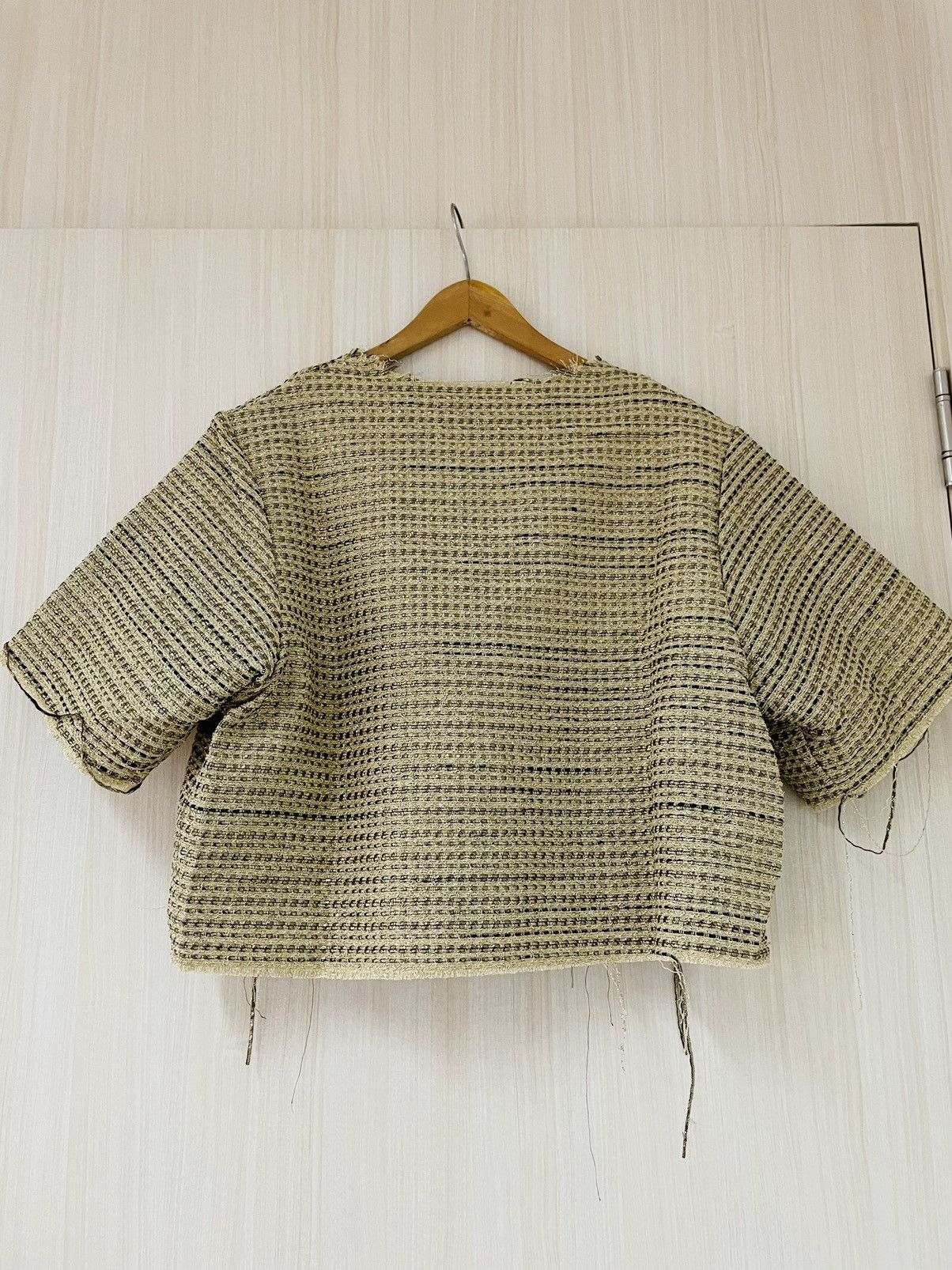 Astrid Andersen Gold tweed cropped top Size US M / EU 48-50 / 2 - 3 Thumbnail