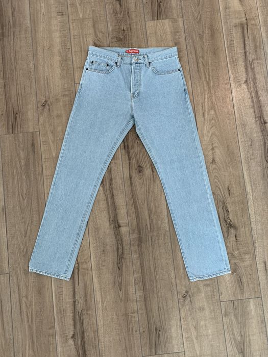 Supreme Supreme Selvedge Denim Jeans Light Blue | Grailed