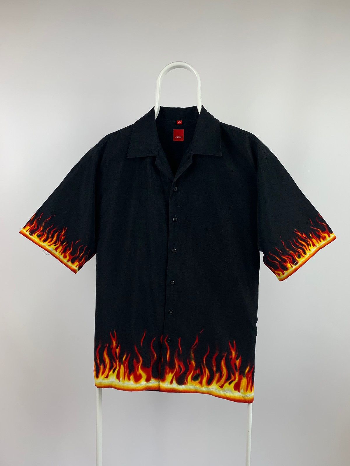 Vintage Crazy Vintage Fire Dragon Flame Hawaiian Shirt Guy Fieri | Grailed