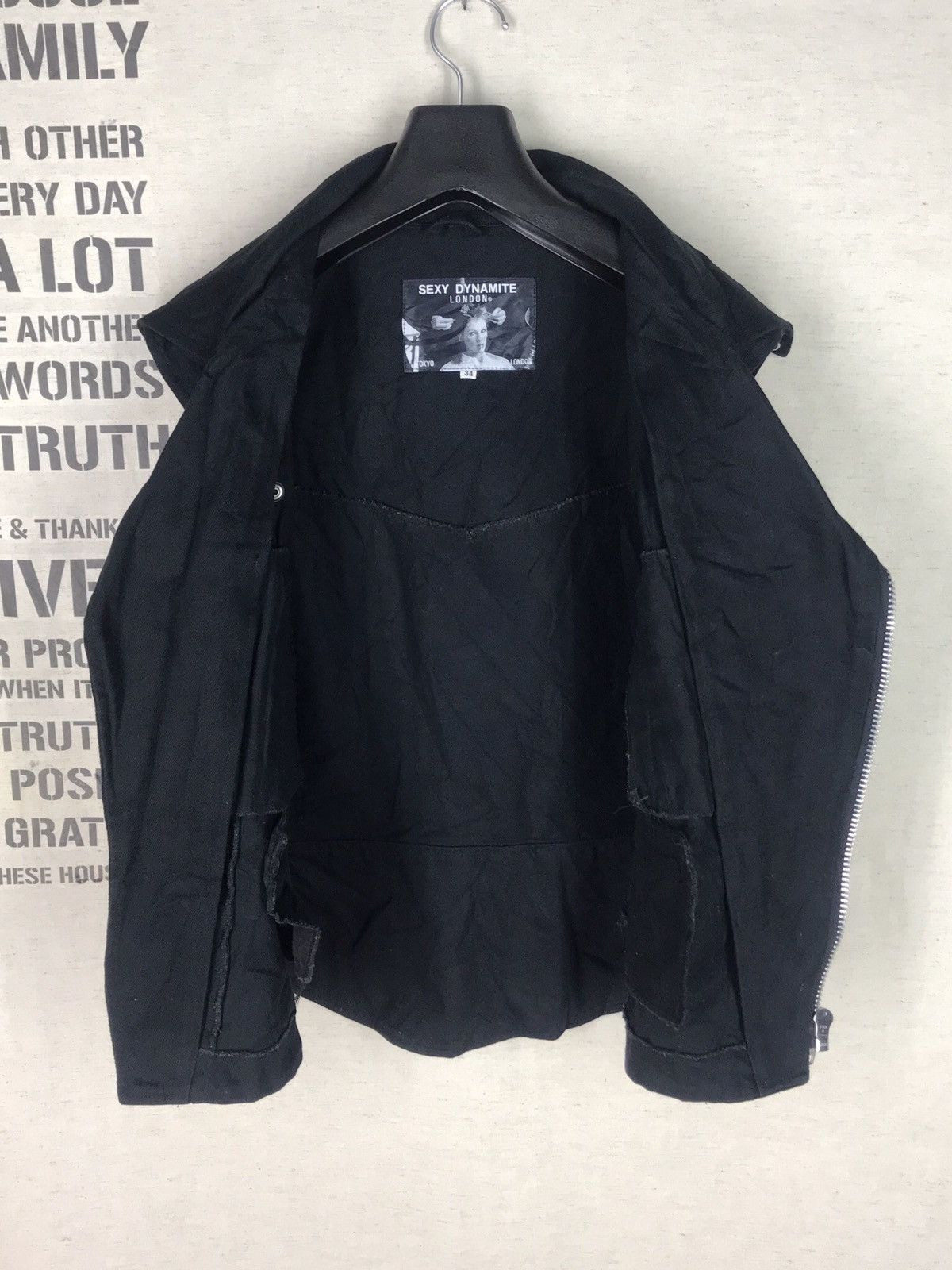 Japanese Brand Final Drop💥SEXY DYNAMITE ASYMETRIC ZIP DENIM VEST PUNK Size US XS / EU 42 / 0 - 8 Thumbnail