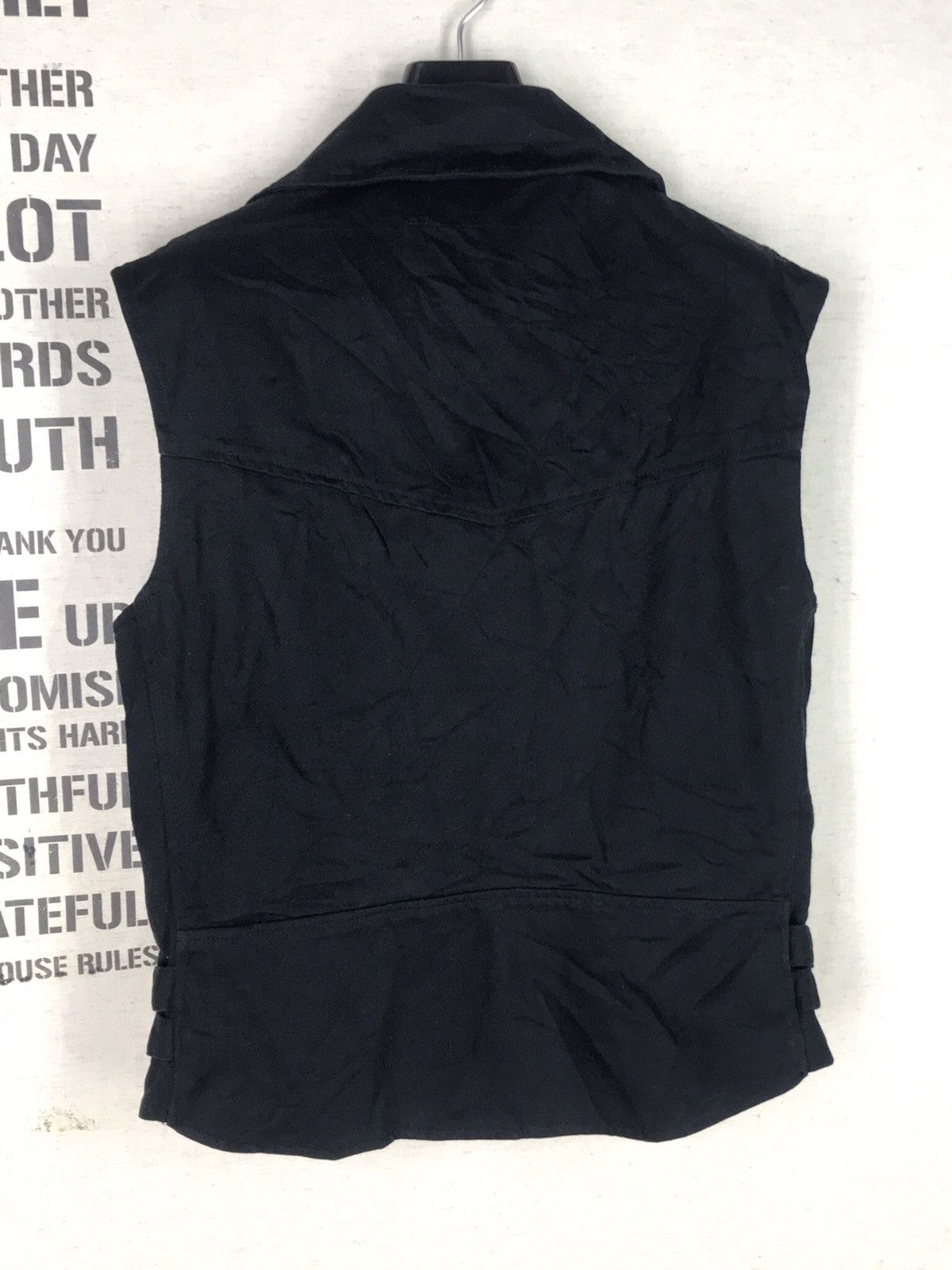 Japanese Brand Final Drop💥SEXY DYNAMITE ASYMETRIC ZIP DENIM VEST PUNK Size US XS / EU 42 / 0 - 7 Thumbnail