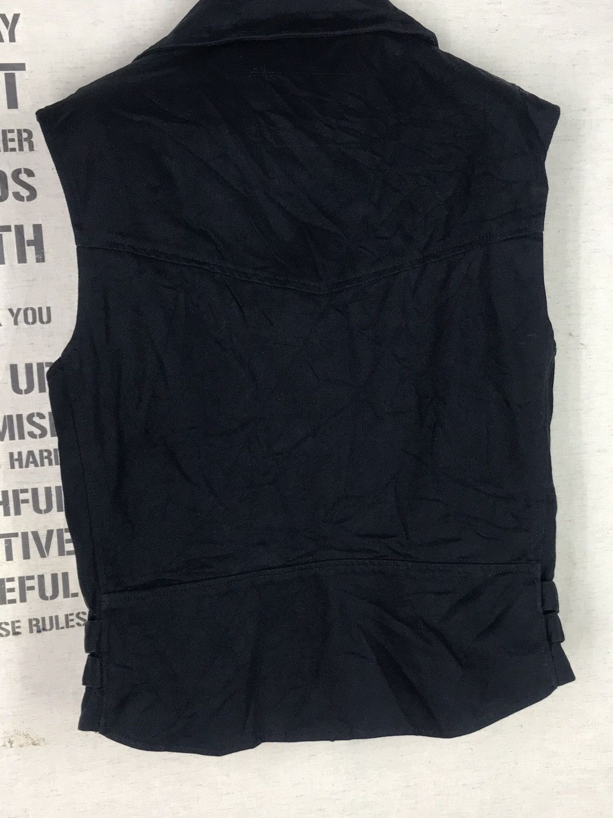 Japanese Brand Final Drop💥SEXY DYNAMITE ASYMETRIC ZIP DENIM VEST PUNK Size US XS / EU 42 / 0 - 6 Thumbnail