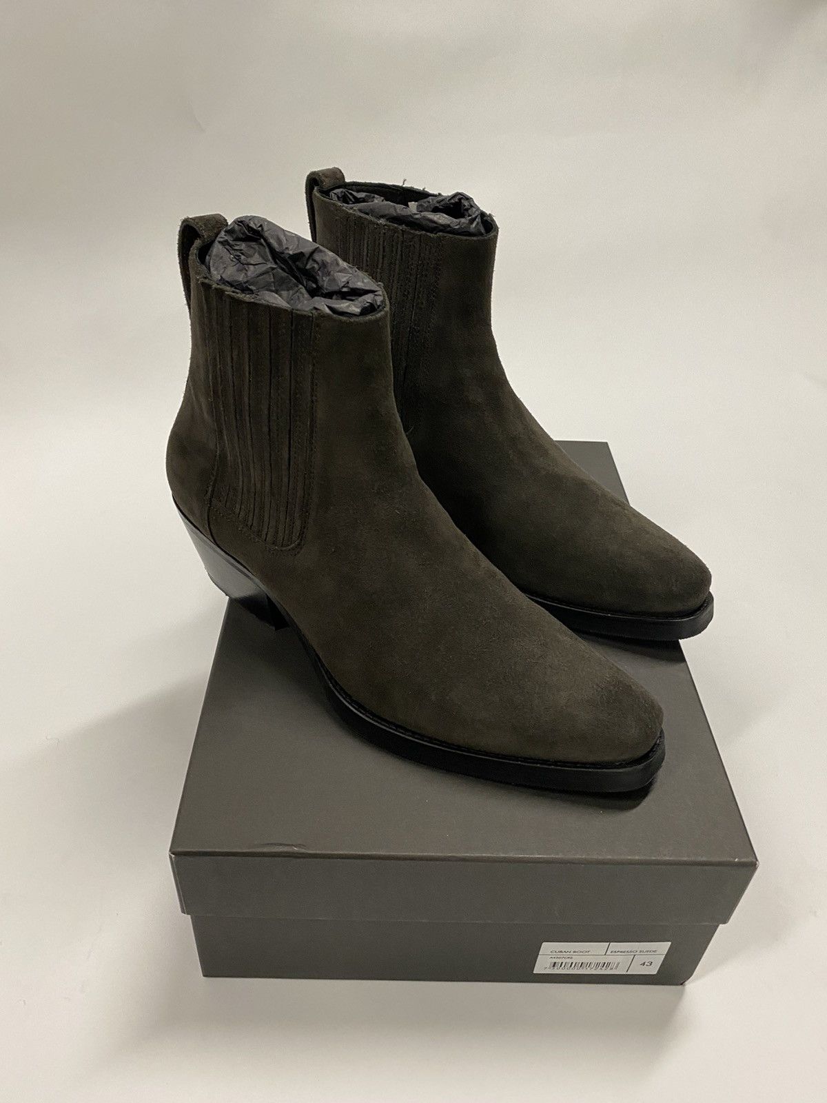 Our Legacy Cuban Boot in Espresso Suede sz 43 | Grailed