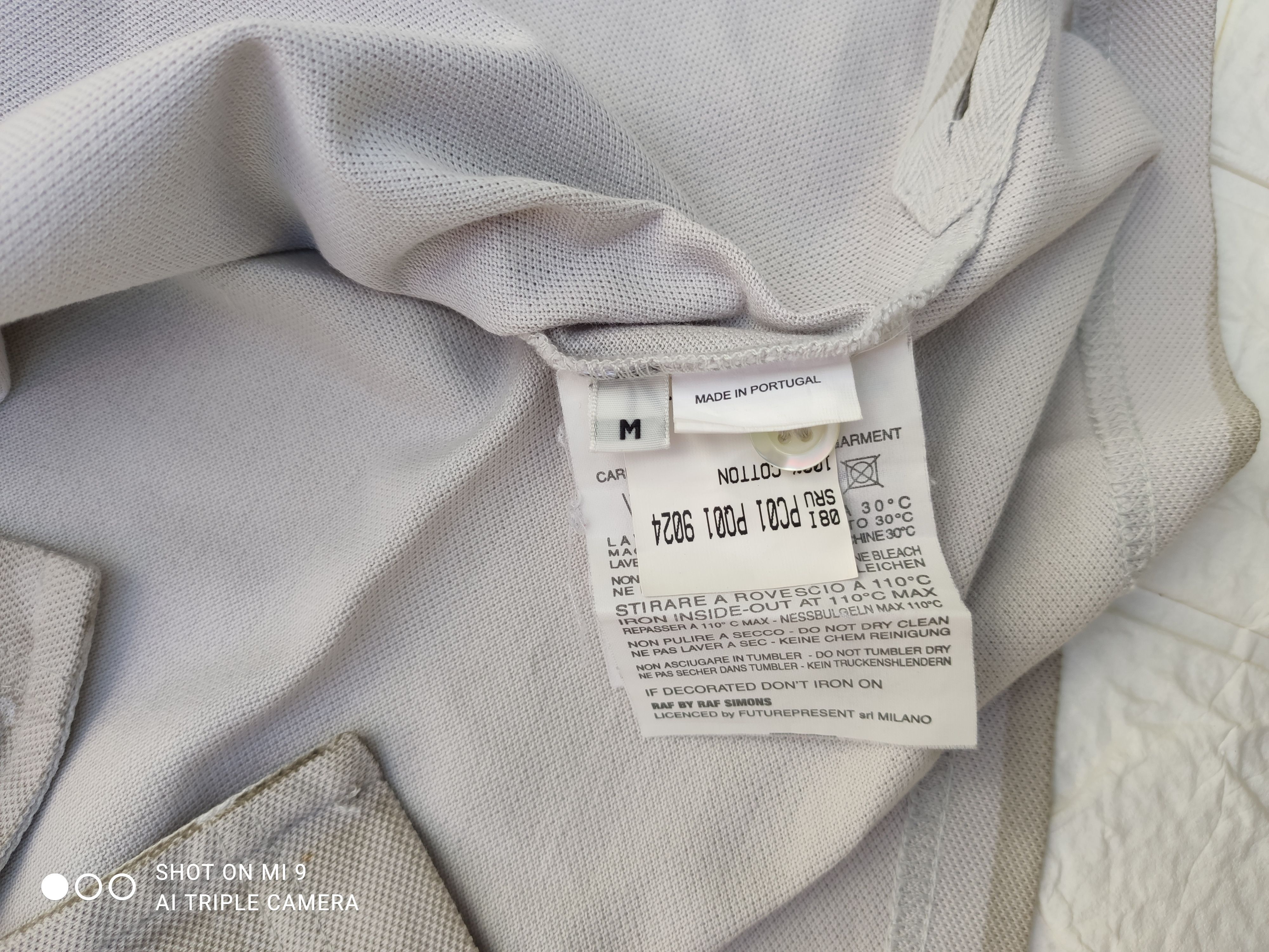 Raf Simons Rar Raf Simons overdyed effect gray polo t shirt Size US M / EU 48-50 / 2 - 5 Thumbnail