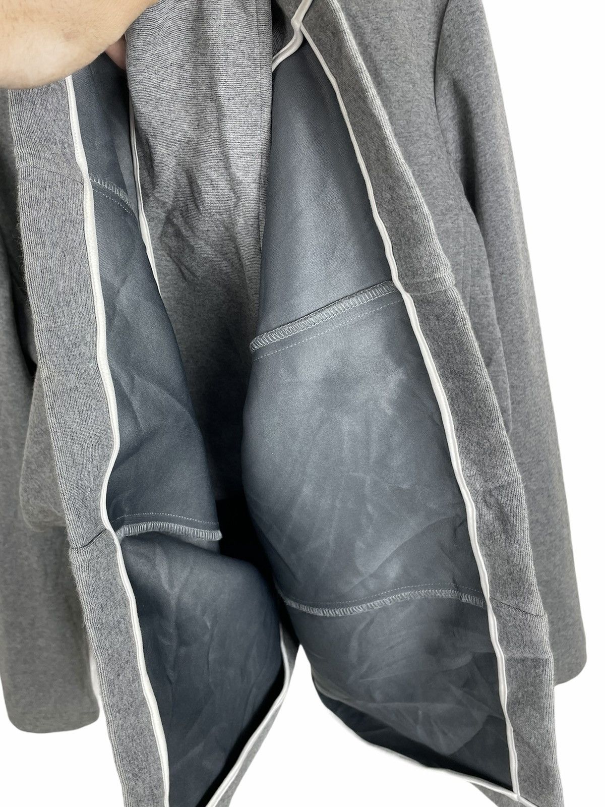 RAGEBLUE RAGEBLUE Bonded Jersey Minimalist Tailored Coat Size US L / EU 52-54 / 3 - 4 Thumbnail