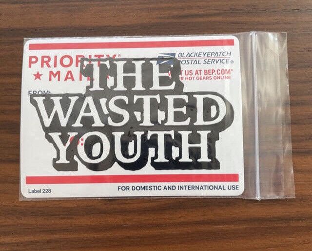 Black Eye Patch Black Eye Patch Wasted Youth Sticker | Grailed