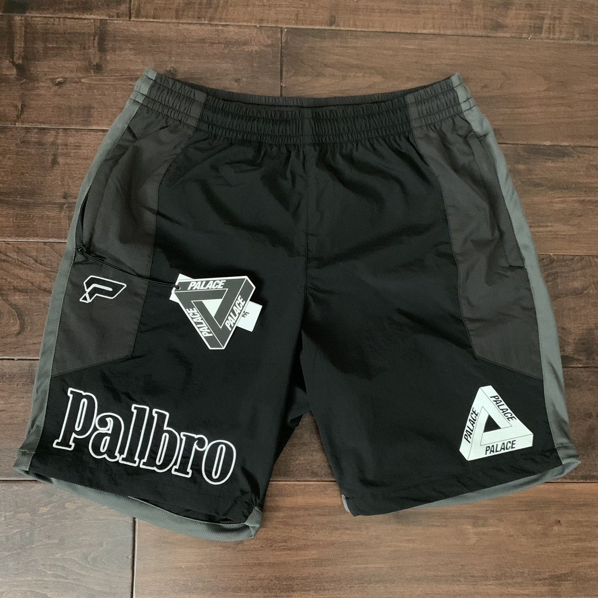 Palace Palace Palbro Shell Shorts Black Medium | Grailed