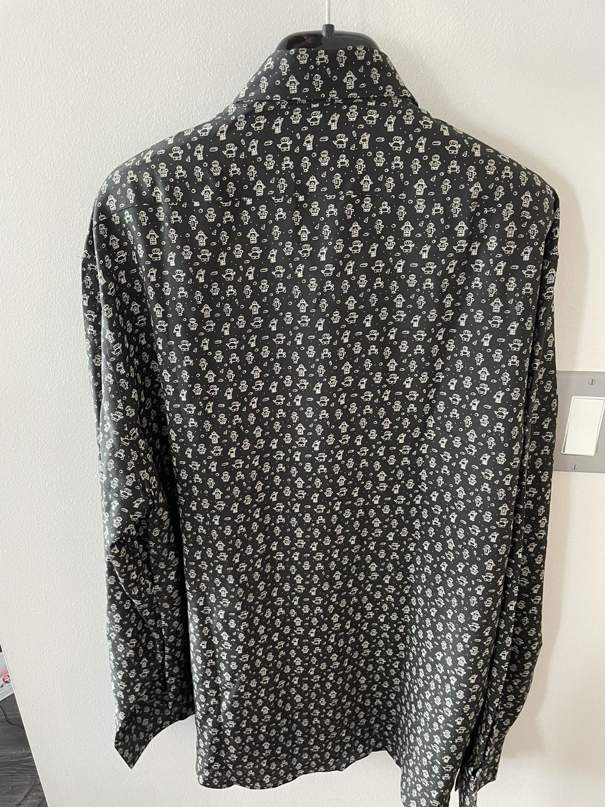 Hedi Slimane × Saint Laurent Paris × Yves Saint Laurent Super Runway Saint Laurent Silk Shirt Brand New Size US XL / EU 56 / 4 - 22 Thumbnail