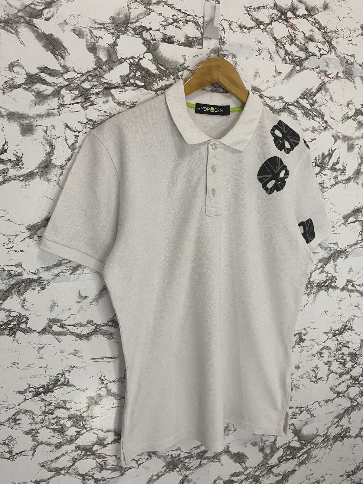HYDROGEN Hydrogen Skull Polo T-Shirt Size US M / EU 48-50 / 2 - 3 Thumbnail