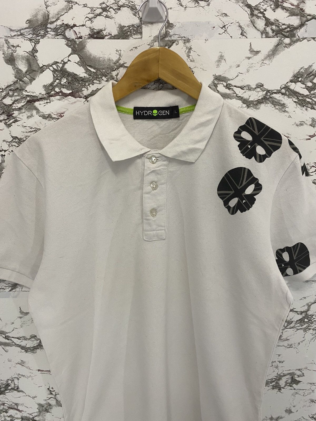 HYDROGEN Hydrogen Skull Polo T-Shirt Size US M / EU 48-50 / 2 - 5 Thumbnail