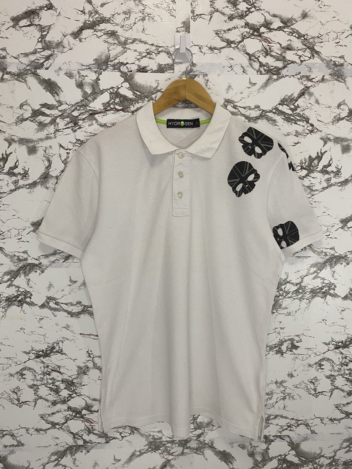 HYDROGEN Hydrogen Skull Polo T-Shirt Size US M / EU 48-50 / 2 - 2 Thumbnail
