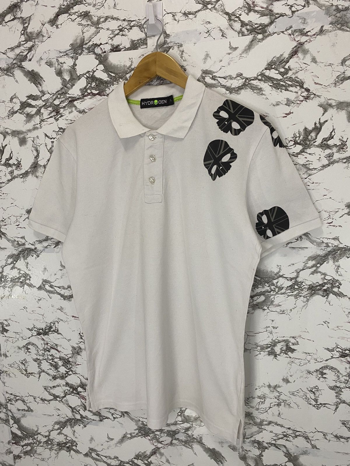 HYDROGEN Hydrogen Skull Polo T-Shirt Size US M / EU 48-50 / 2 - 4 Thumbnail