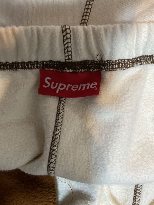 Supreme Supreme Paneled Script Sweatpants size Xl | Grailed