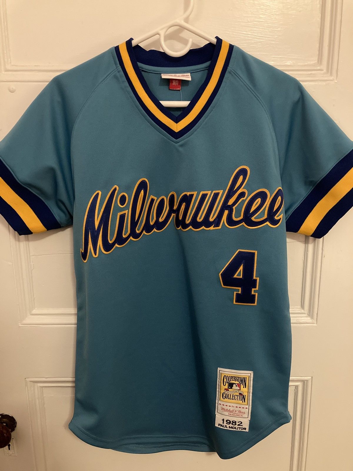 Paul Molitor Brewers Jersey Mitchell and Ness Cooperstown 