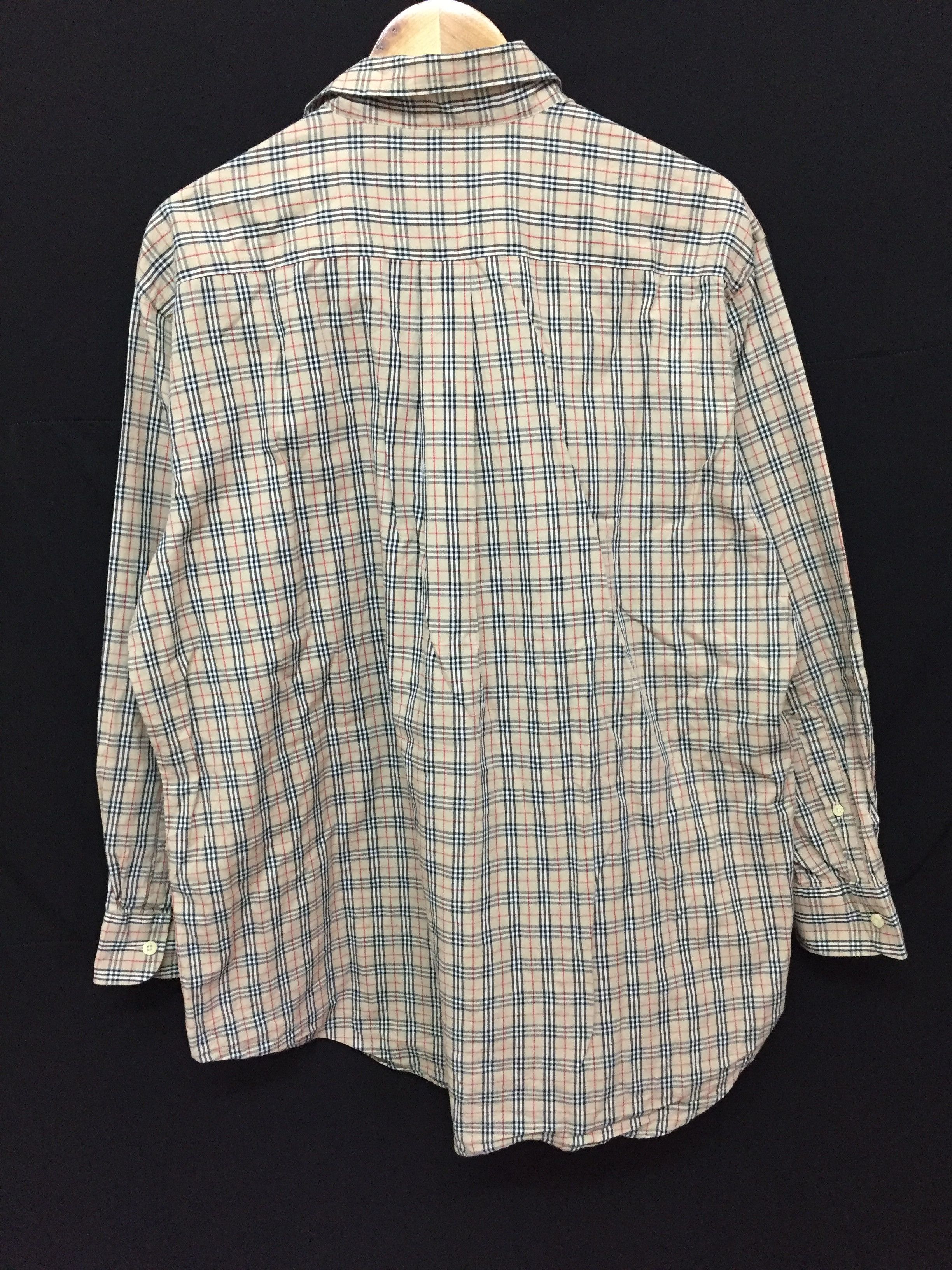 Burberry × Vintage 90's BurberryS Nova Check Button down shirt Size US XL / EU 56 / 4 - 8 Thumbnail