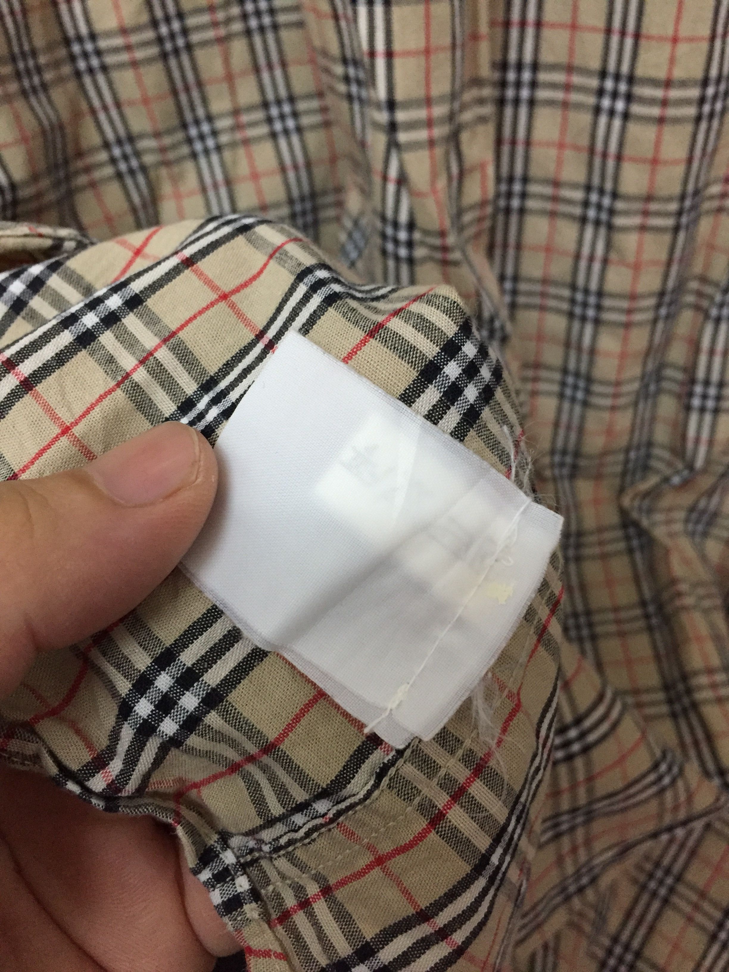 Burberry × Vintage 90's BurberryS Nova Check Button down shirt Size US XL / EU 56 / 4 - 10 Thumbnail