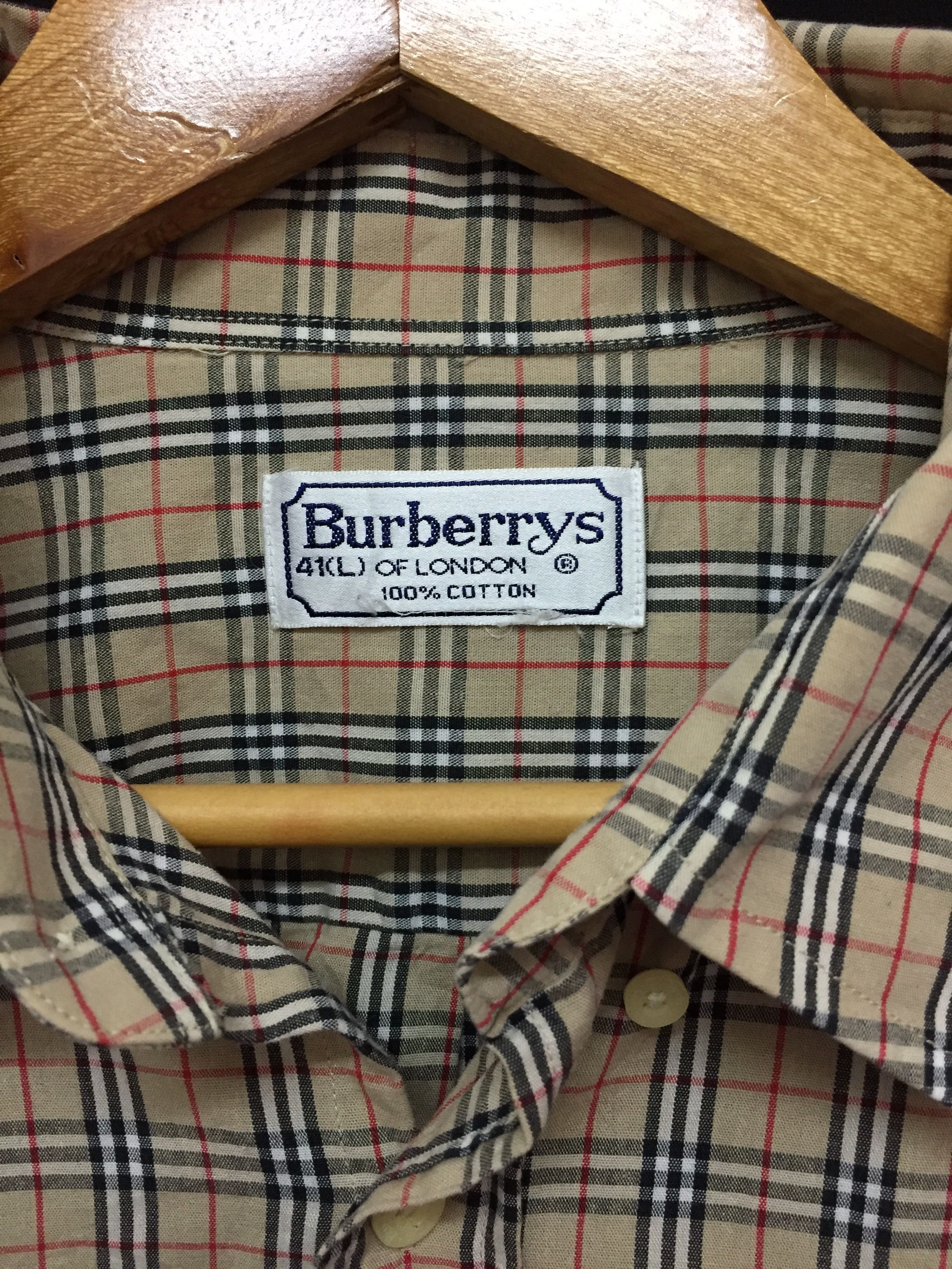 Burberry × Vintage 90's BurberryS Nova Check Button down shirt Size US XL / EU 56 / 4 - 9 Thumbnail
